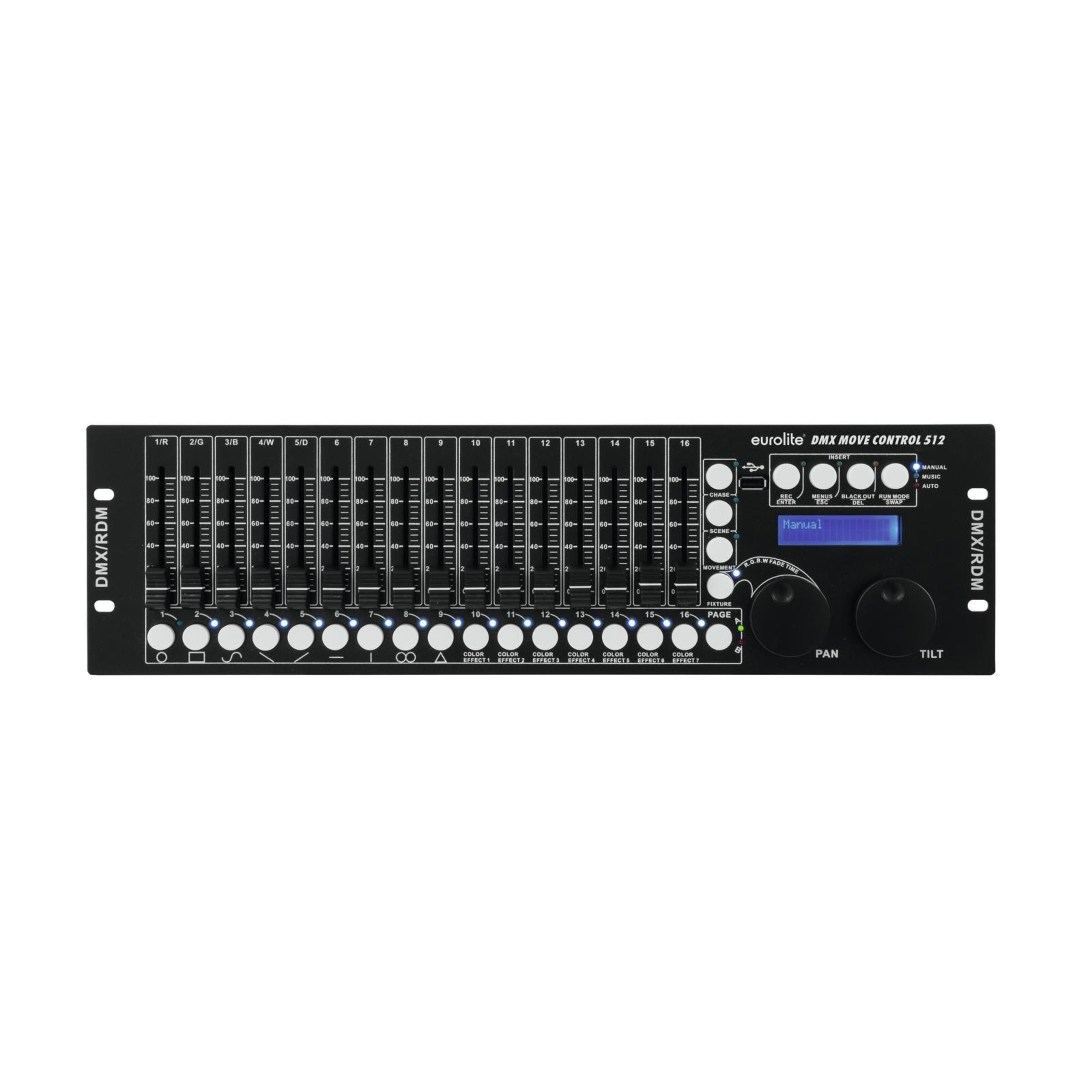 EUROLITE Mischpult, (DMX Move Control 512 DMX-Lichtsteuerpult, Steuerungen für Licht, DMX Lichtsteuerungen), DMX Move Control 512 DMX-Lichtsteuerpult - DMX Licht­steu­erung