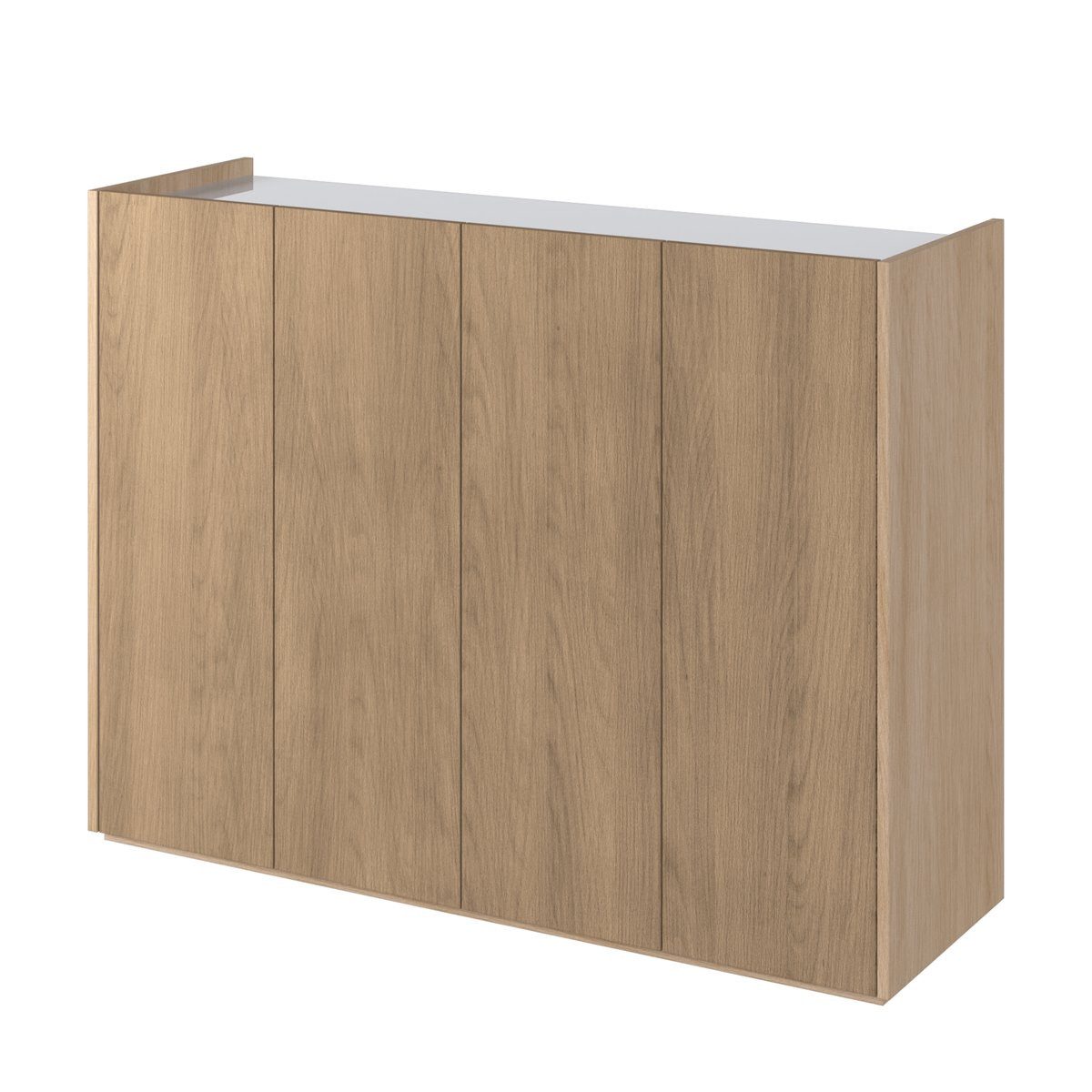 Compleo Kommode viertürig, mit LED-Beleuchtung PARIS, Modern Wohnzimmer, Schlafzimmer