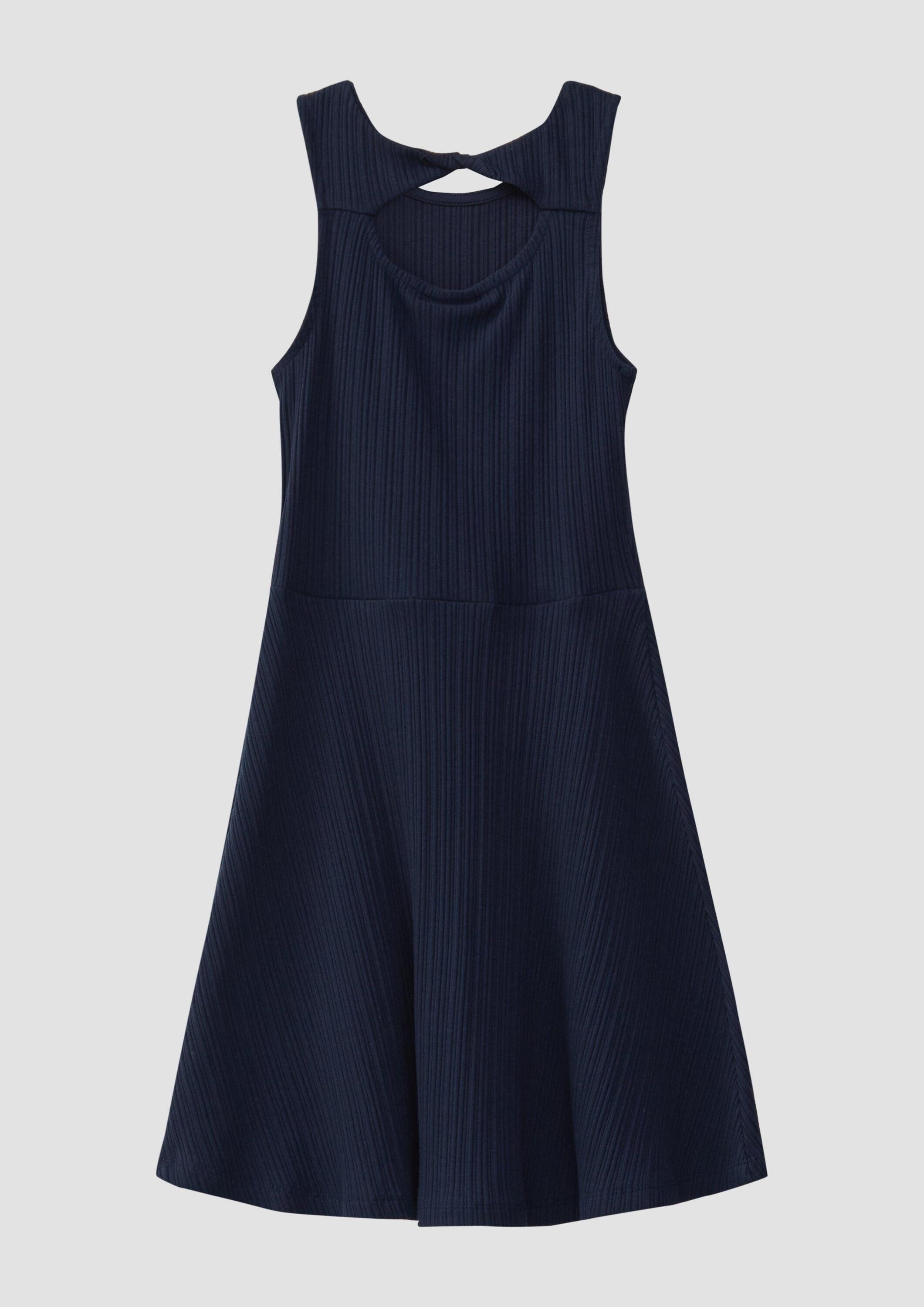 s.Oliver Midikleid Kleid Kurzes Kleid aus Rippware mit Cut-out