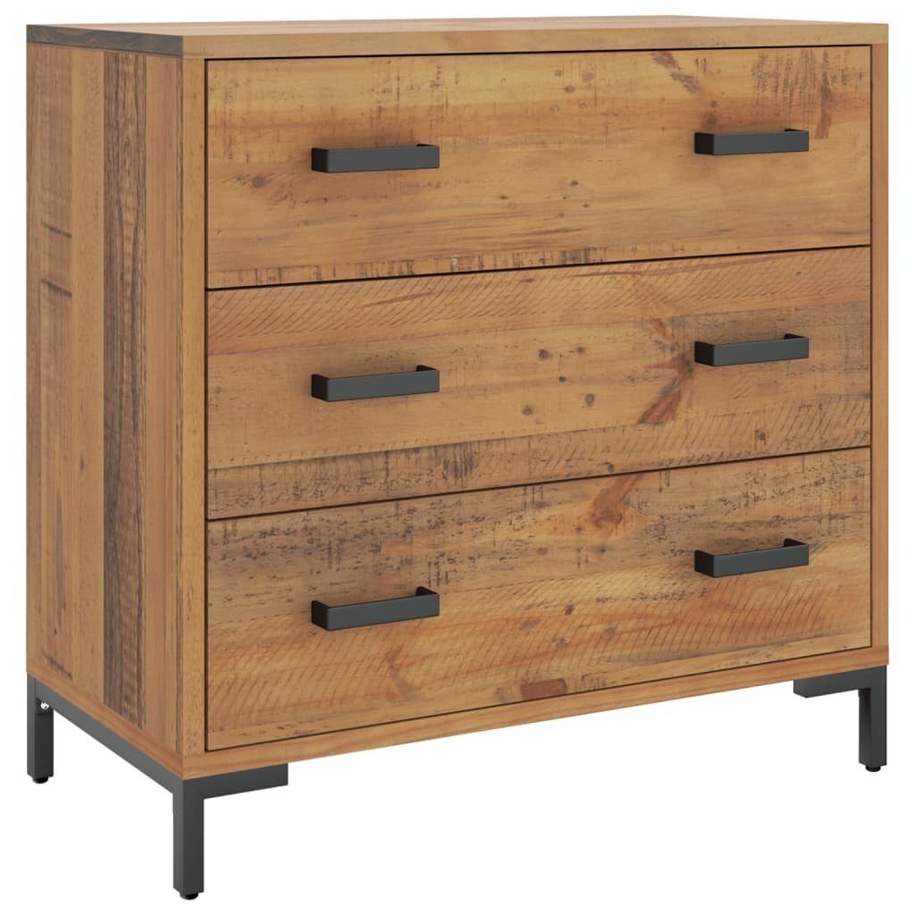 Sideboard Kommode 75x35x70 cm Massivholz Kiefer Recycelt Kommode