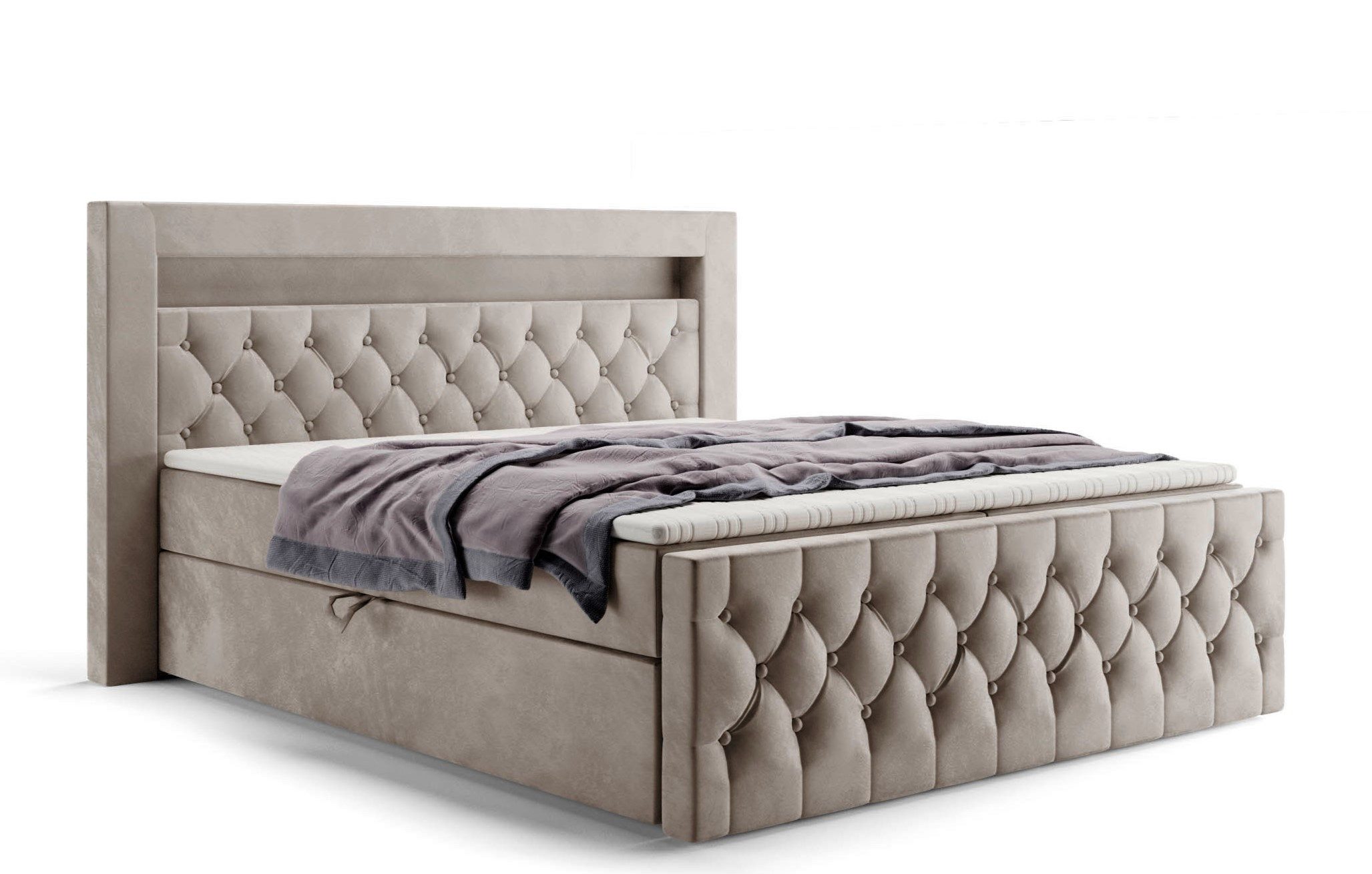 Labett Boxspringbett GOLD 9 mit LED, günstig online kaufen