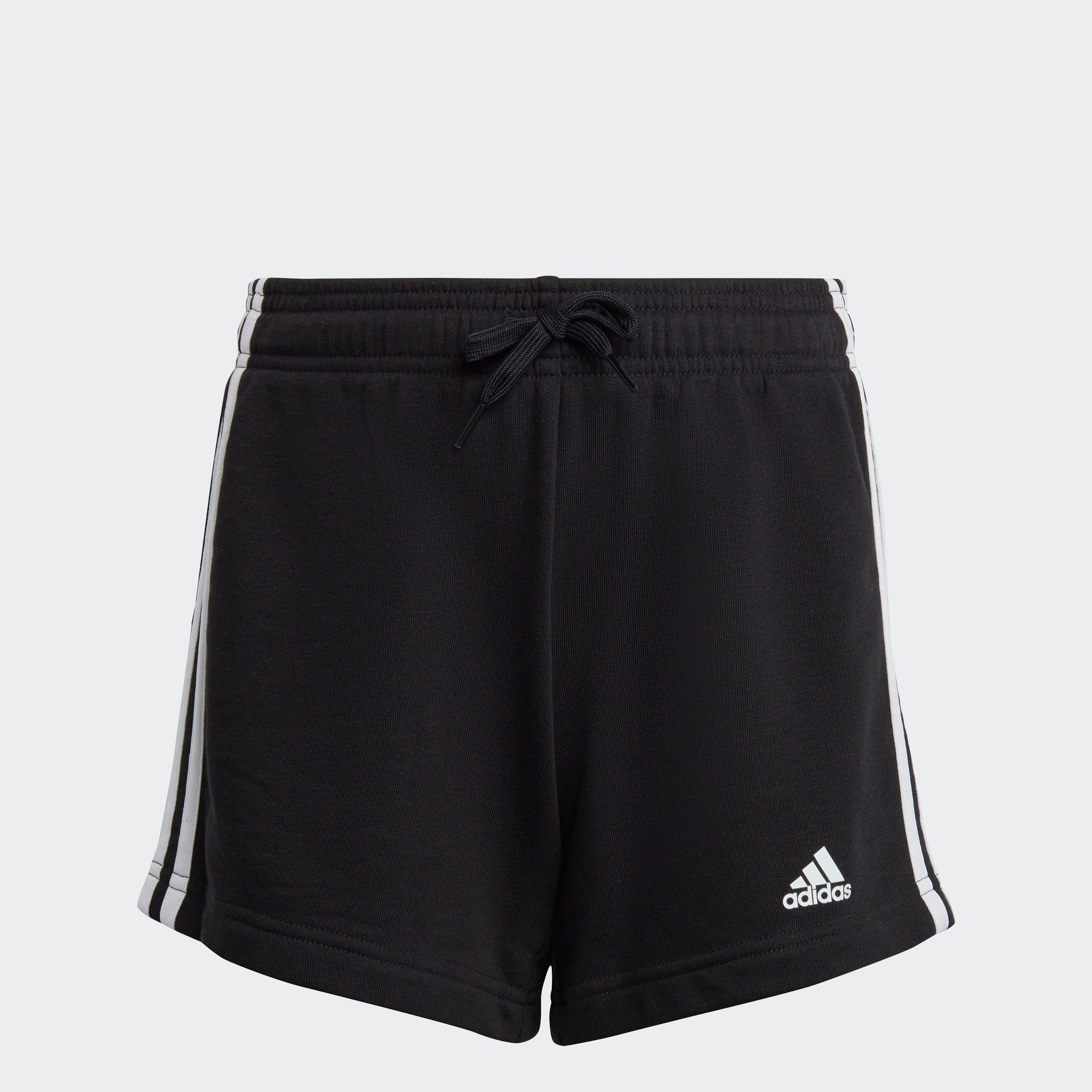 White 3-STREIFEN Shorts (1-tlg) adidas Black / ESSENTIALS Sportswear