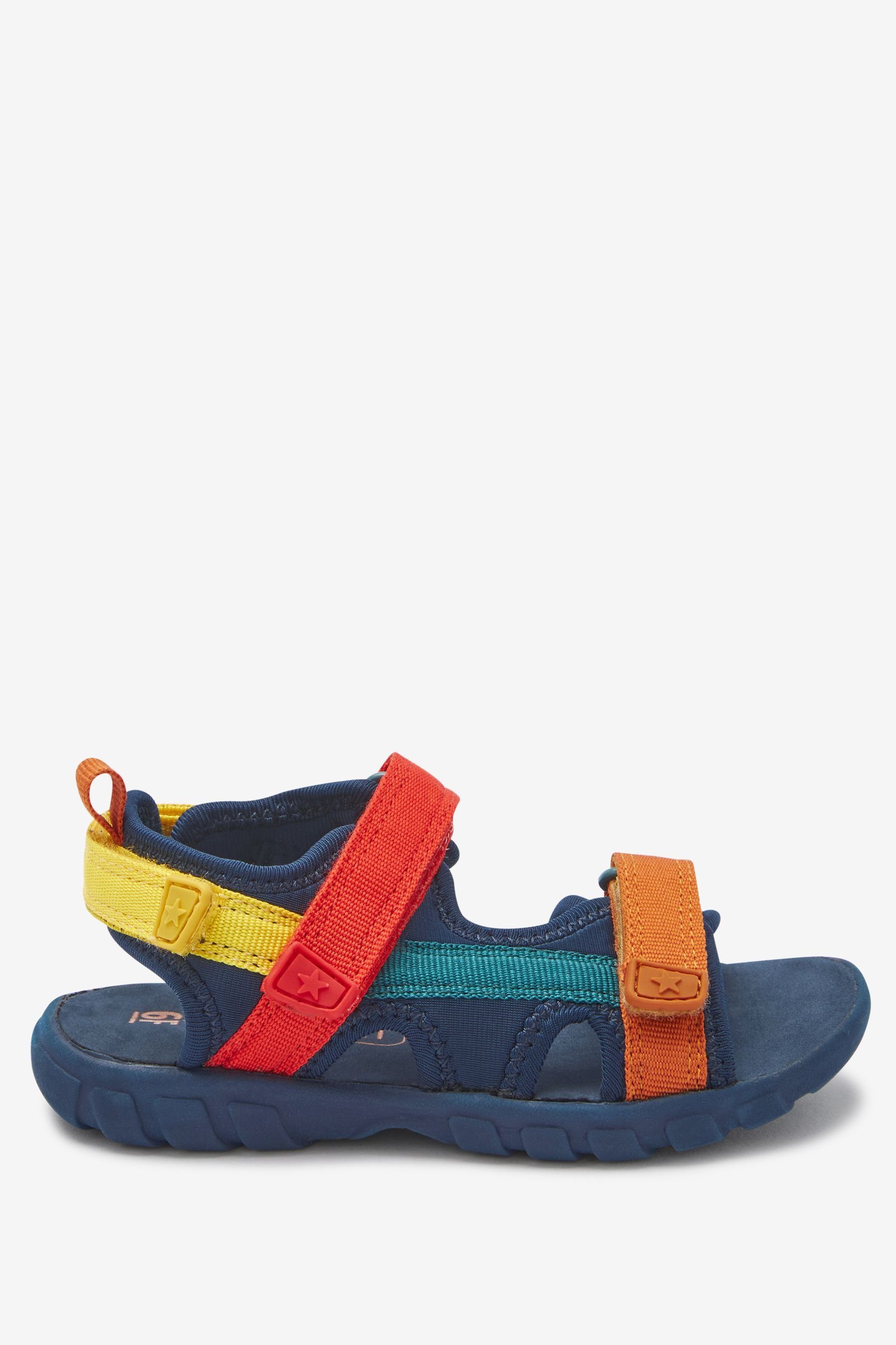 Next Leichte Trekker-Sandalen mit verstellbaren Riemen Sandale (1-tlg) Colourblock