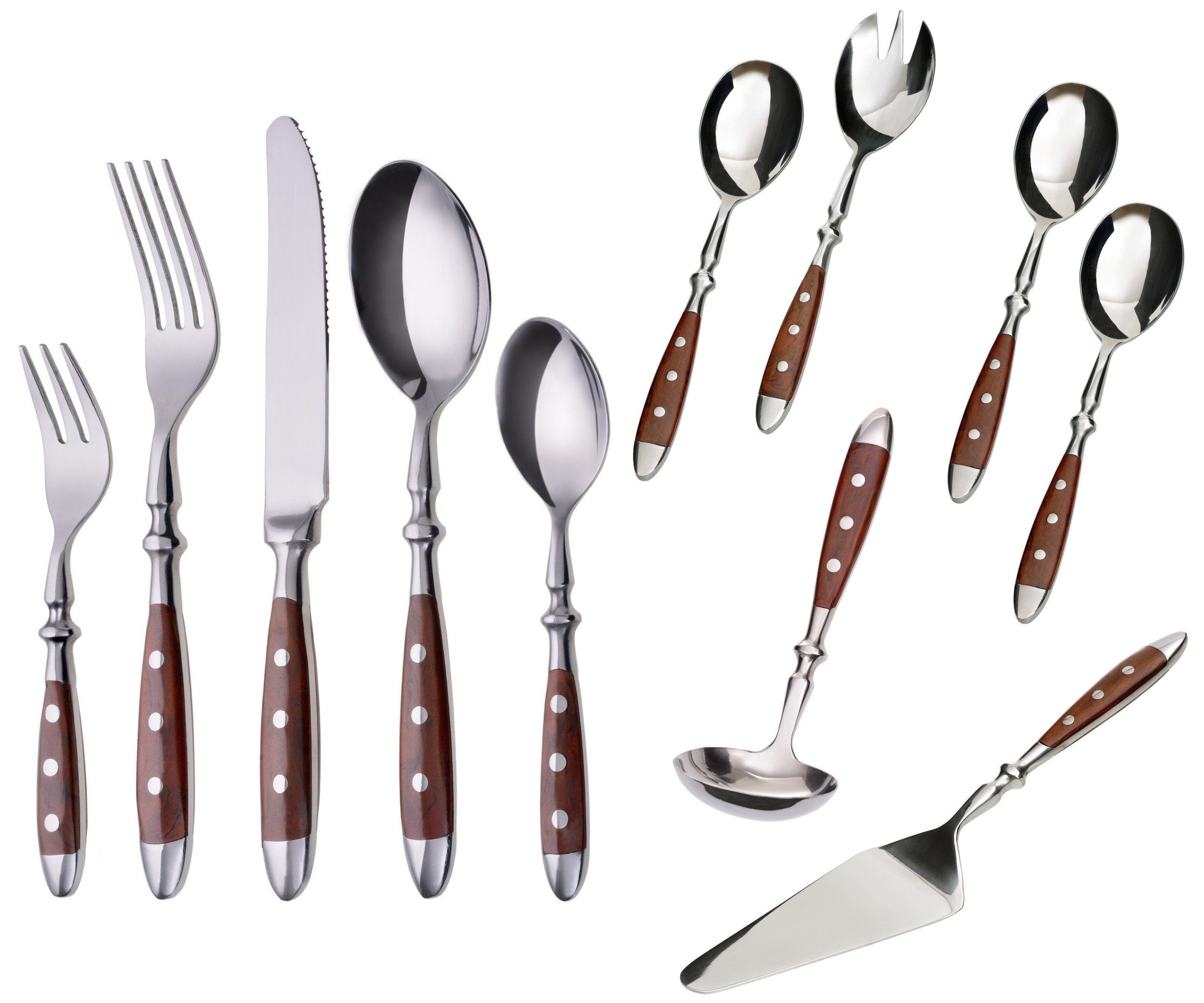 GRÄWE Besteck-Set GRÄWE Besteckset 36-teilig braun NÜRNBERG, Edelstahl 18/0