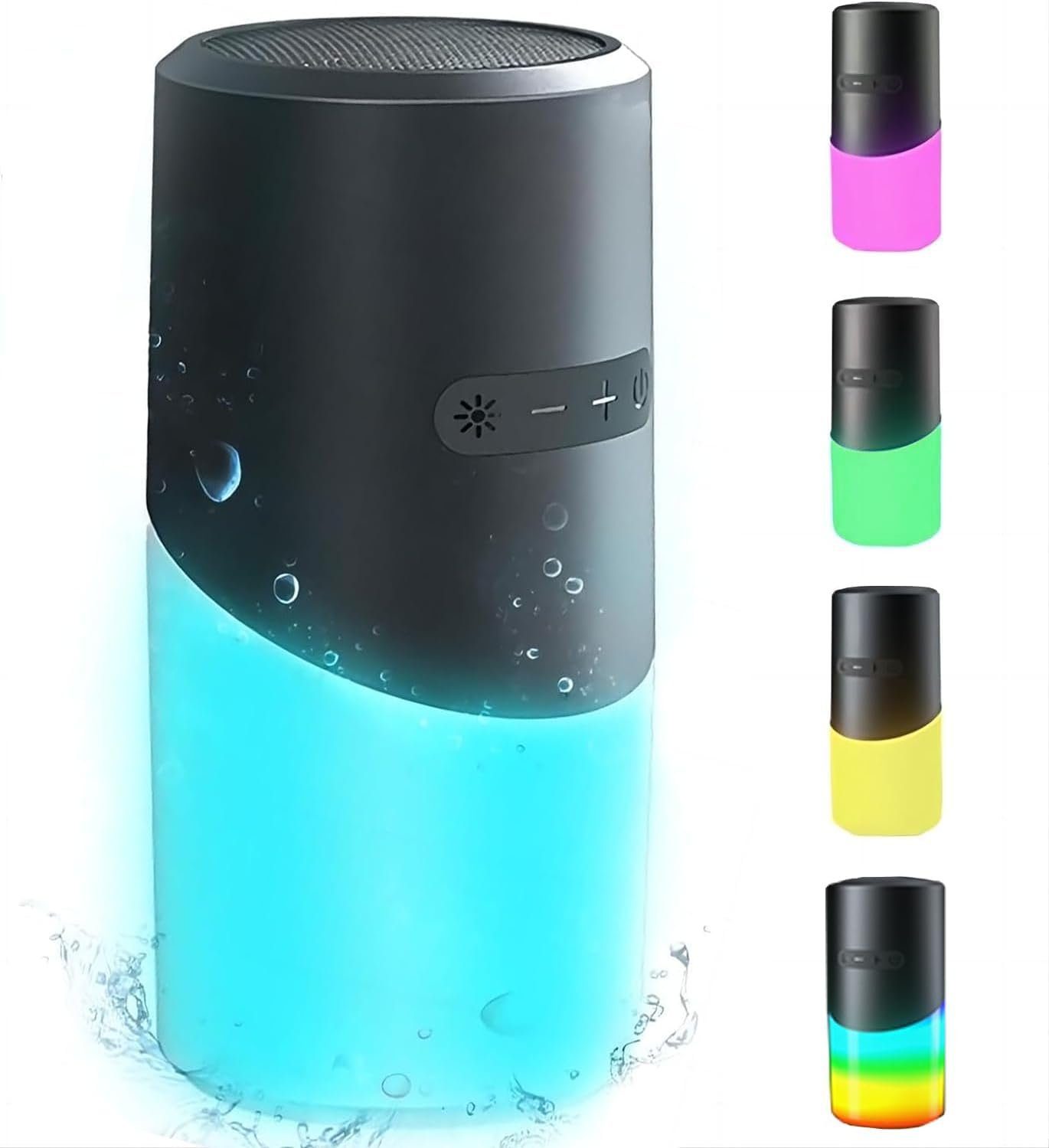 DOPWii 5W Lautsprecher mit RGB Nachtlicht,IPX4 wasserdicht, Bluetooth 5.3 Bluetooth-Lautsprecher