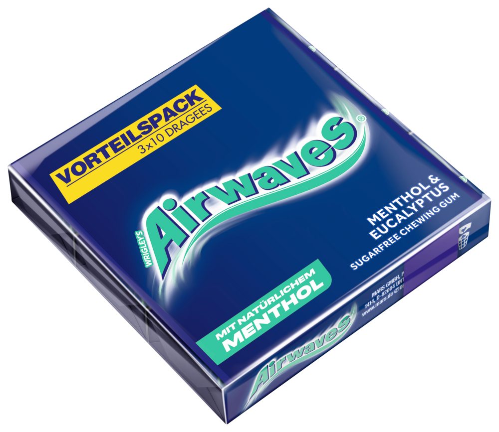 Airwaves Süßigkeit AIRWAVES Multipack Menthol Eucalyptus 20x3x10 Dragees