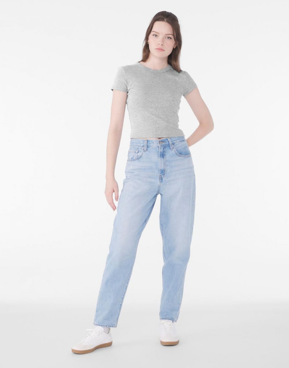 Bella + Canvas Rundhalsshirt Women´s Micro Rib Baby Tee Damen T-Shirt