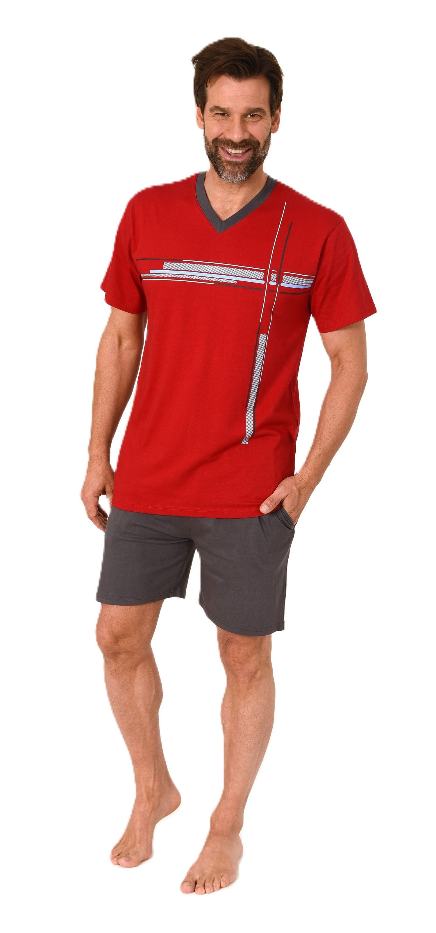 Normann Pyjama Normann Herren Schlafanzug Shorty günstig online kaufen