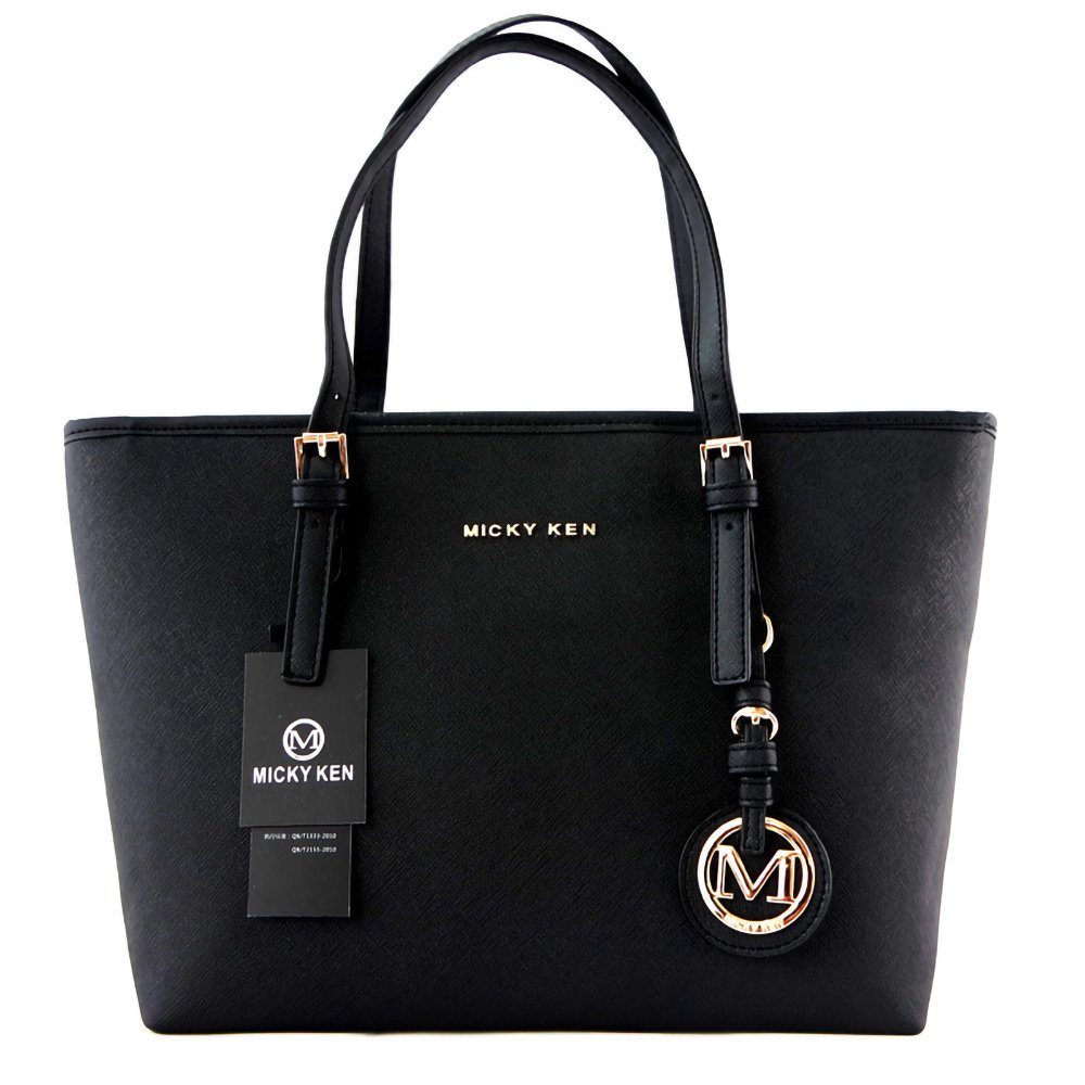 Handtasche, verstellbarem Handtasche mit Schultertaschen Schwarz Shopper GelldG Handtasche