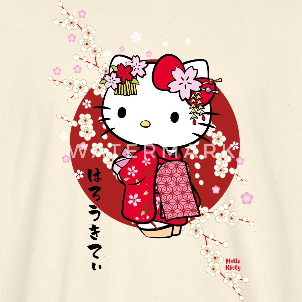 Spreadshirt T-Shirt Hello Kitty Japan Kimono günstig online kaufen
