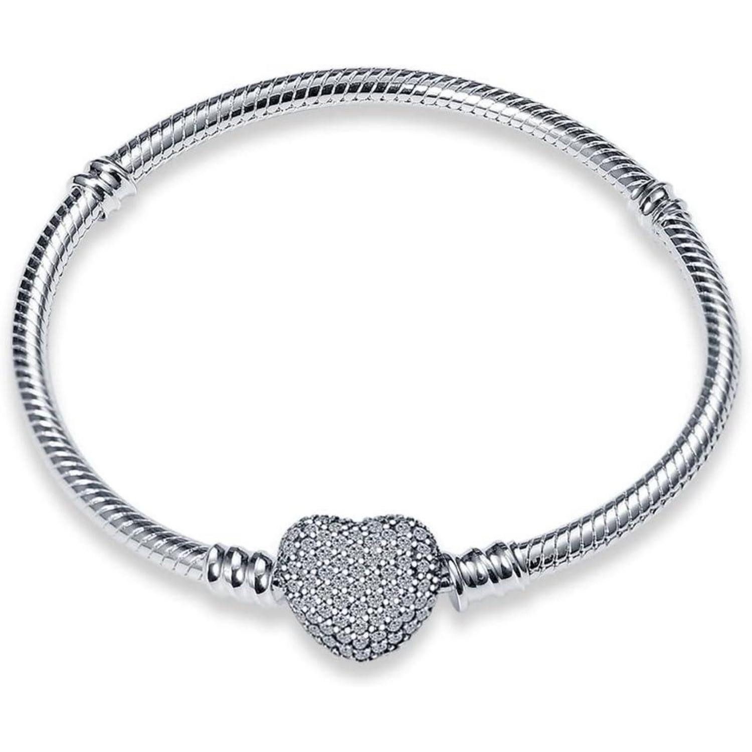 Gliederarmband Armband Schlangen Glieder 925 Silber Charms SL-292 6.7 in 17 cm