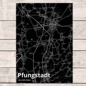 Mr. & Mrs. Panda Postkarte Pfungstadt - Geschenk, Geschenkkarte, Dorf, Ort, Städte, Ansichtskart
