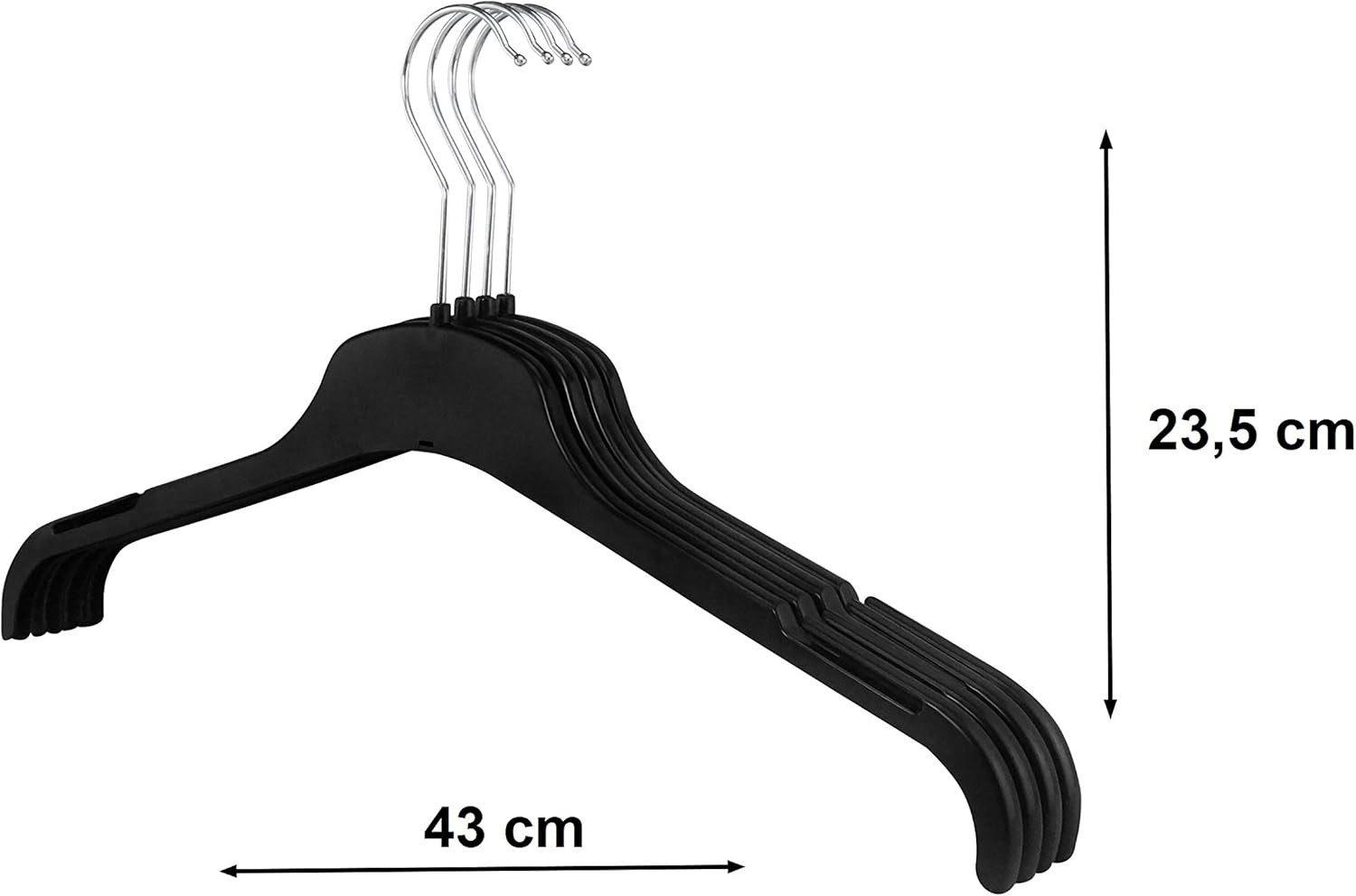 RSR Hangers Kleiderbügel TU 43 cm Hemdenbügel Blusenbügel Kunststoff 360° d günstig online kaufen