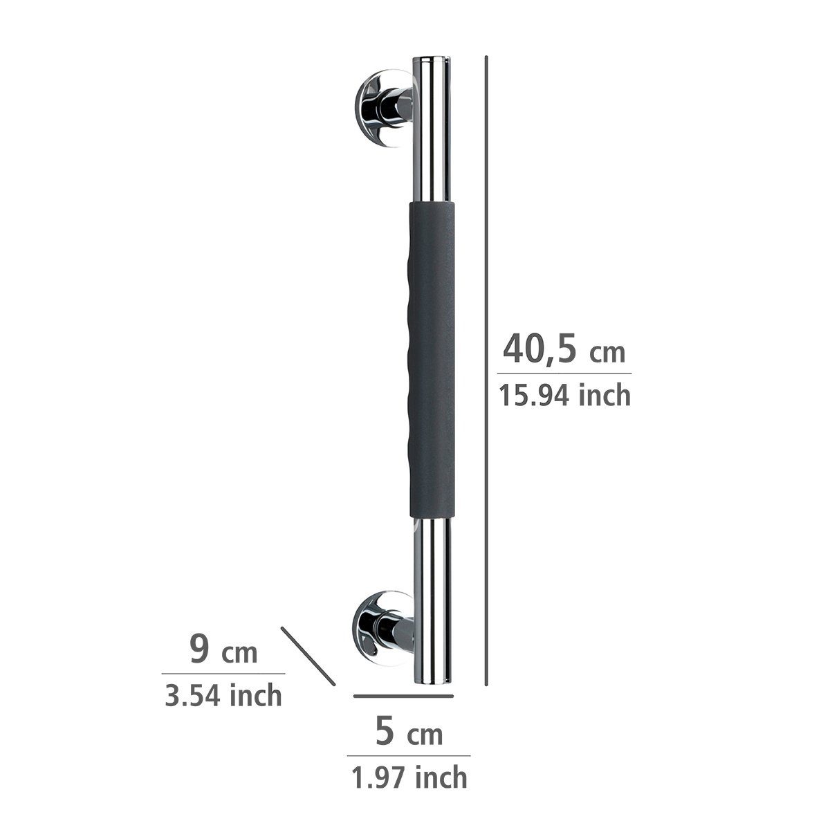 WENKO Wandgriff Secura 40,5 cm, belastbar bis 120 kg
