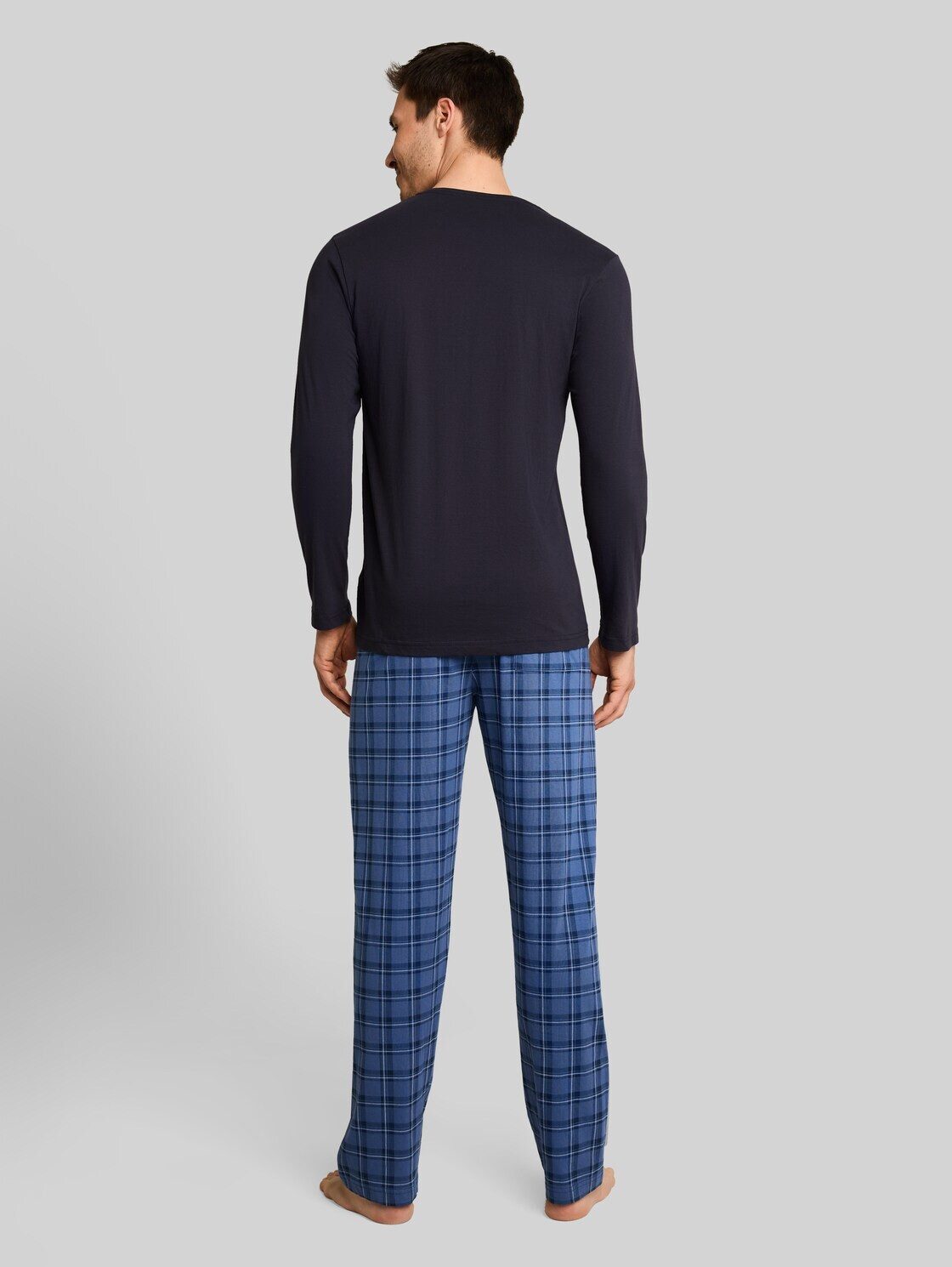 TOM TAILOR Pyjama Unterwäsche Pyjama-Set mit Karomuster