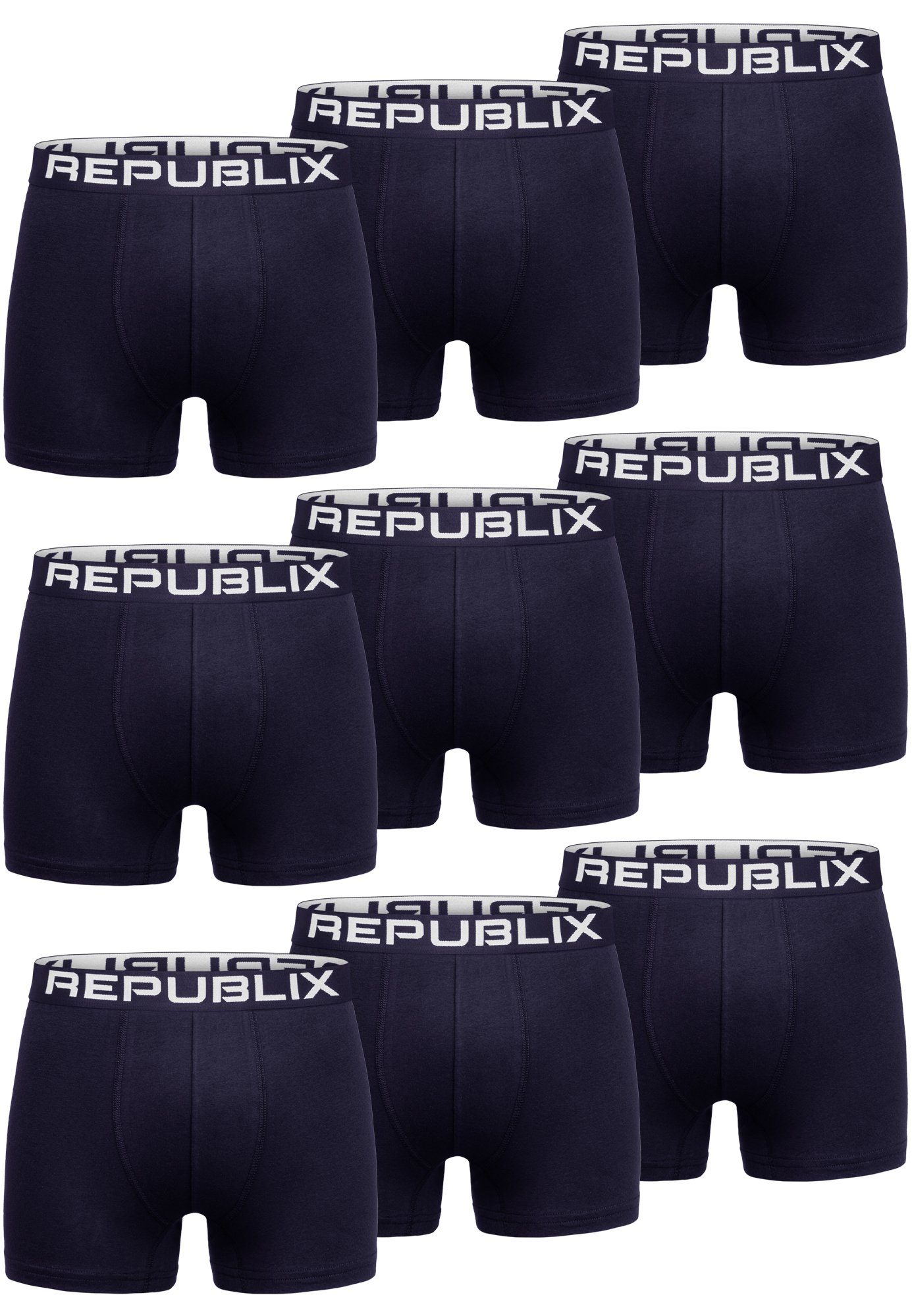 REPUBLIX Боксерские мужские трусы, боксерки JOSPEH (9er-Pack) Herren Baumwolle Männer Unterhose Unterwäsche