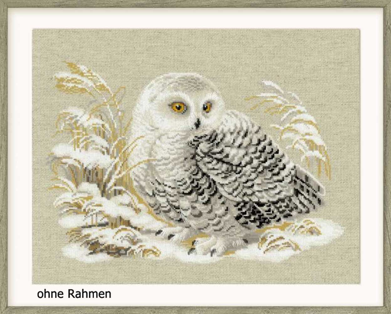 Riolis Kreativset Riolis Kreuzstich-Set "Weiße Eule", Zählmuster, (embroidery kit by Marussia)