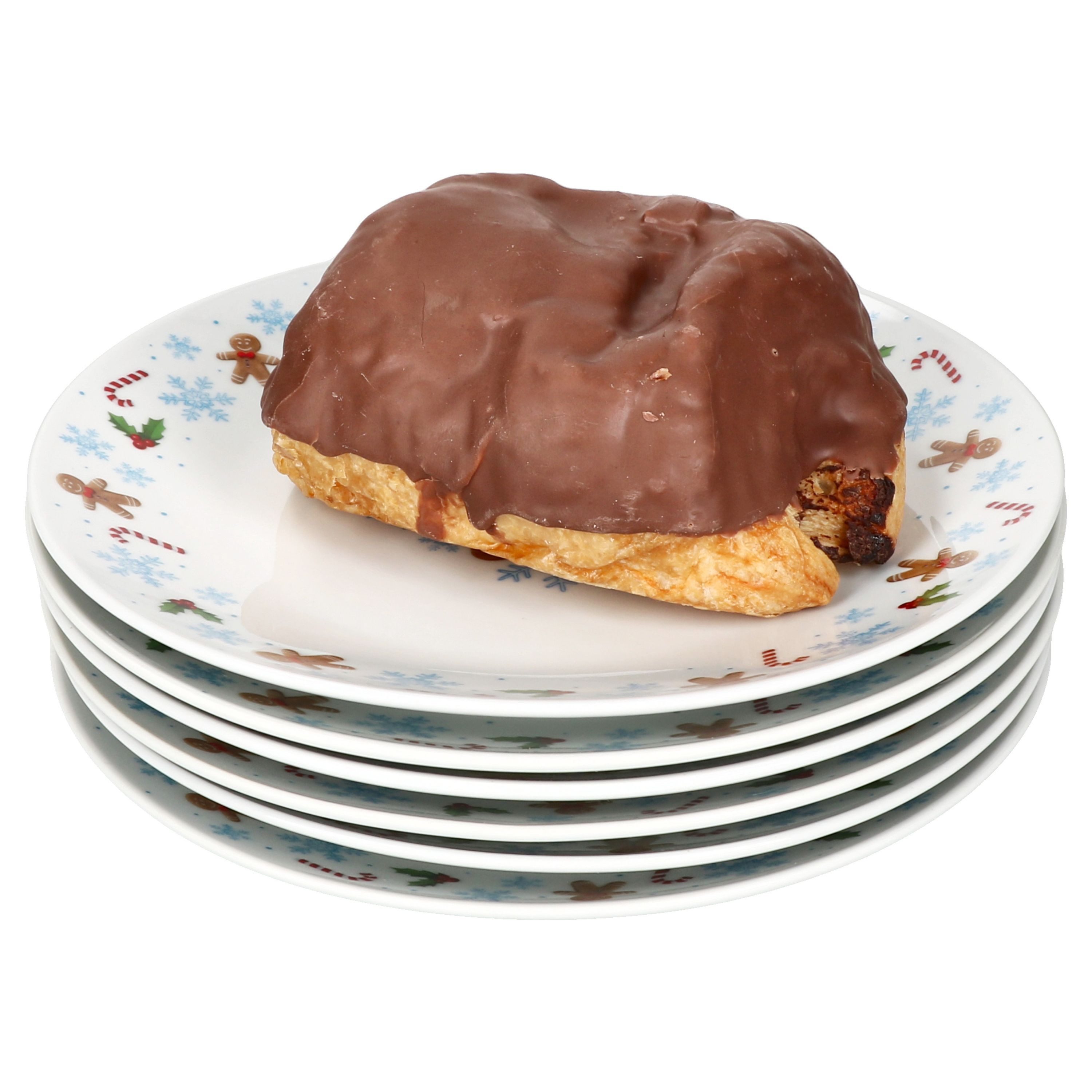 MamboCat Frühstücksteller 6x Candyman Kuchenteller Porzellan 6 Pers. Dessert-Teller Weihnachten, Weihnachtsgeschirr, Winter, Weihnachtsset, Geschirr, Advent