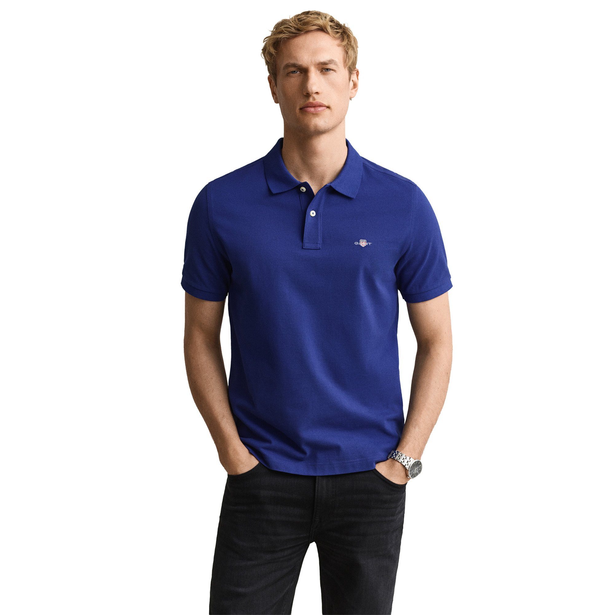 Gant Poloshirt Herren Poloshirt 1er Pack Baumwolle (Packung, 1er Pack) – Bild 4 von 5