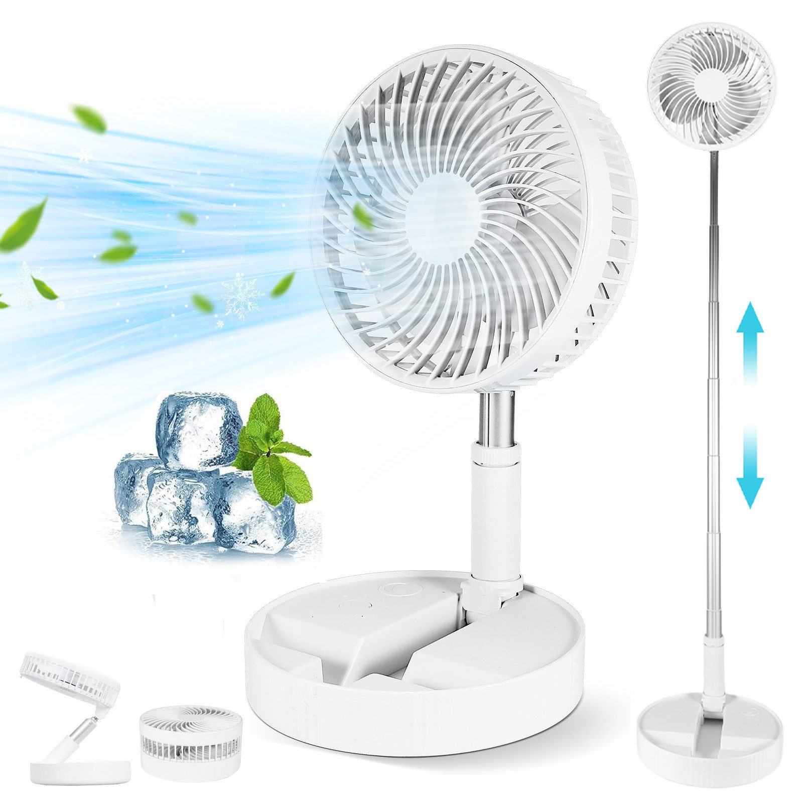 BlingBin Tischventilator Faltbarer Oszillierender Ventilator, 7200 günstig online kaufen