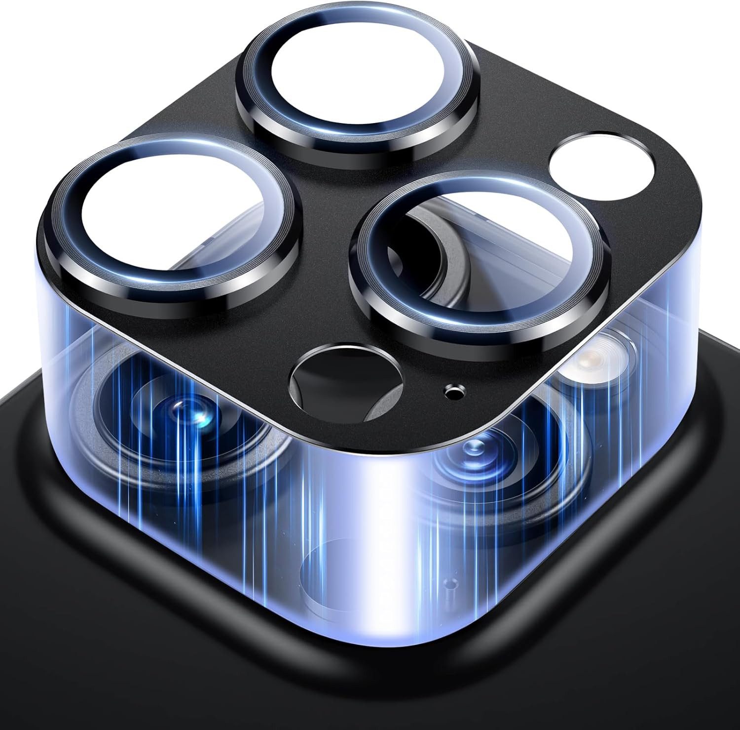 MSM Kameraschutzglas 3D Kameraglas für Apple iPhone 16 Pro / 16 Pro Max Panzerfolie Titan
