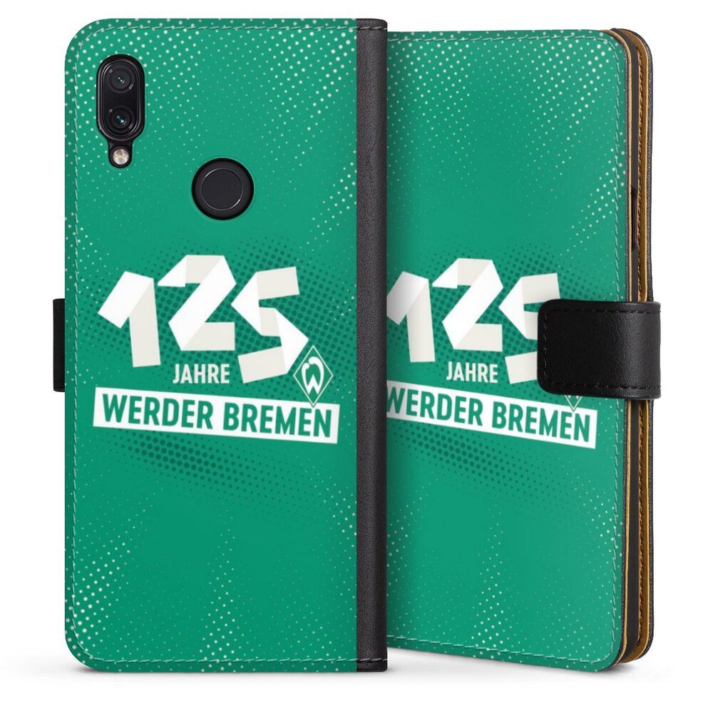DeinDesign Handyhülle 125 Jahre Werder Bremen Offizielles Lizenzprodukt, Xiaomi Redmi Note 7 Hülle Handy Flip Case Wallet Cover