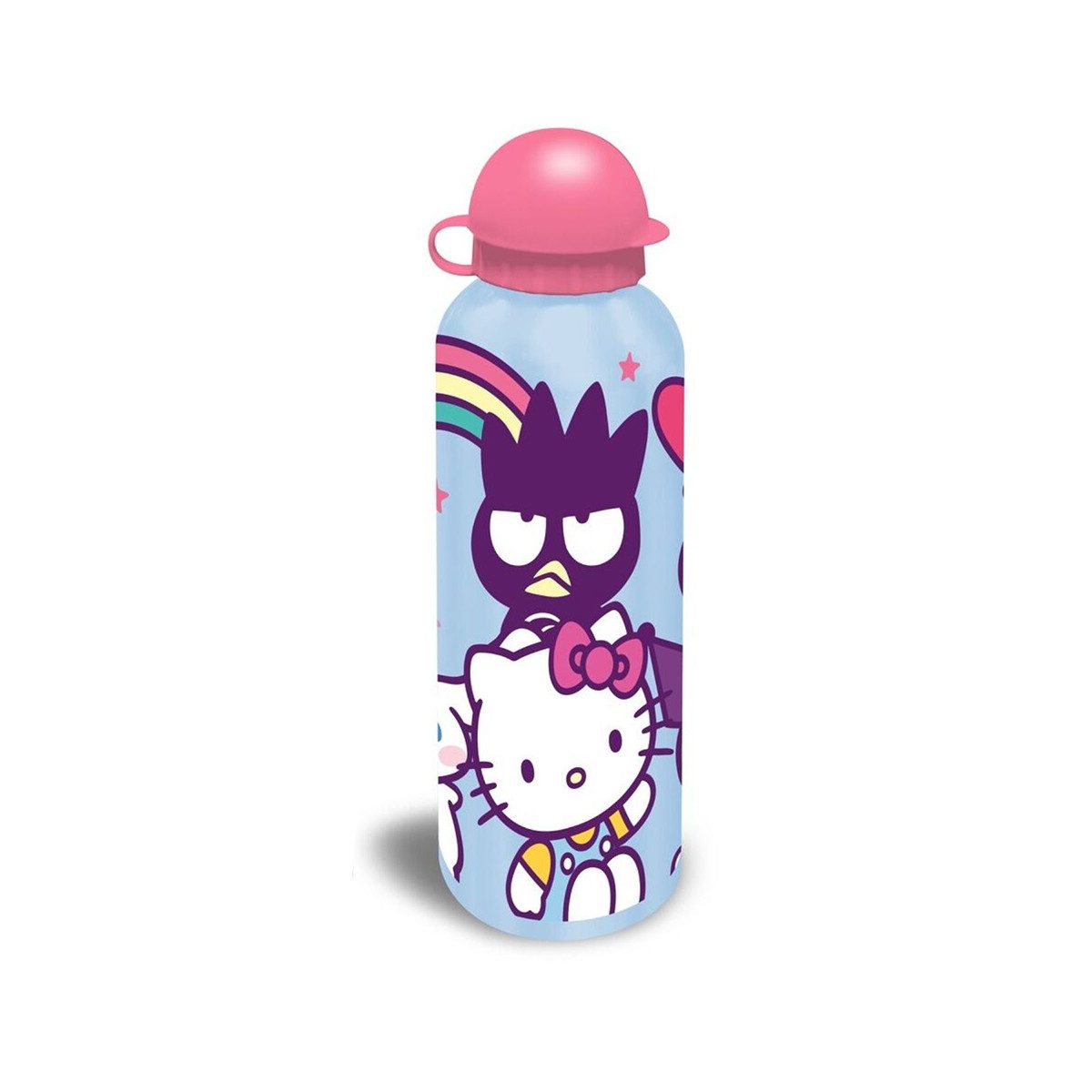 Trinkflasche 500 ml – Aluminium Flasche für Sport & Freizeit, Schule - Lila
