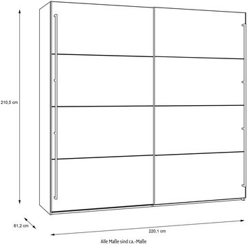 FORTE Schwebetürenschrank