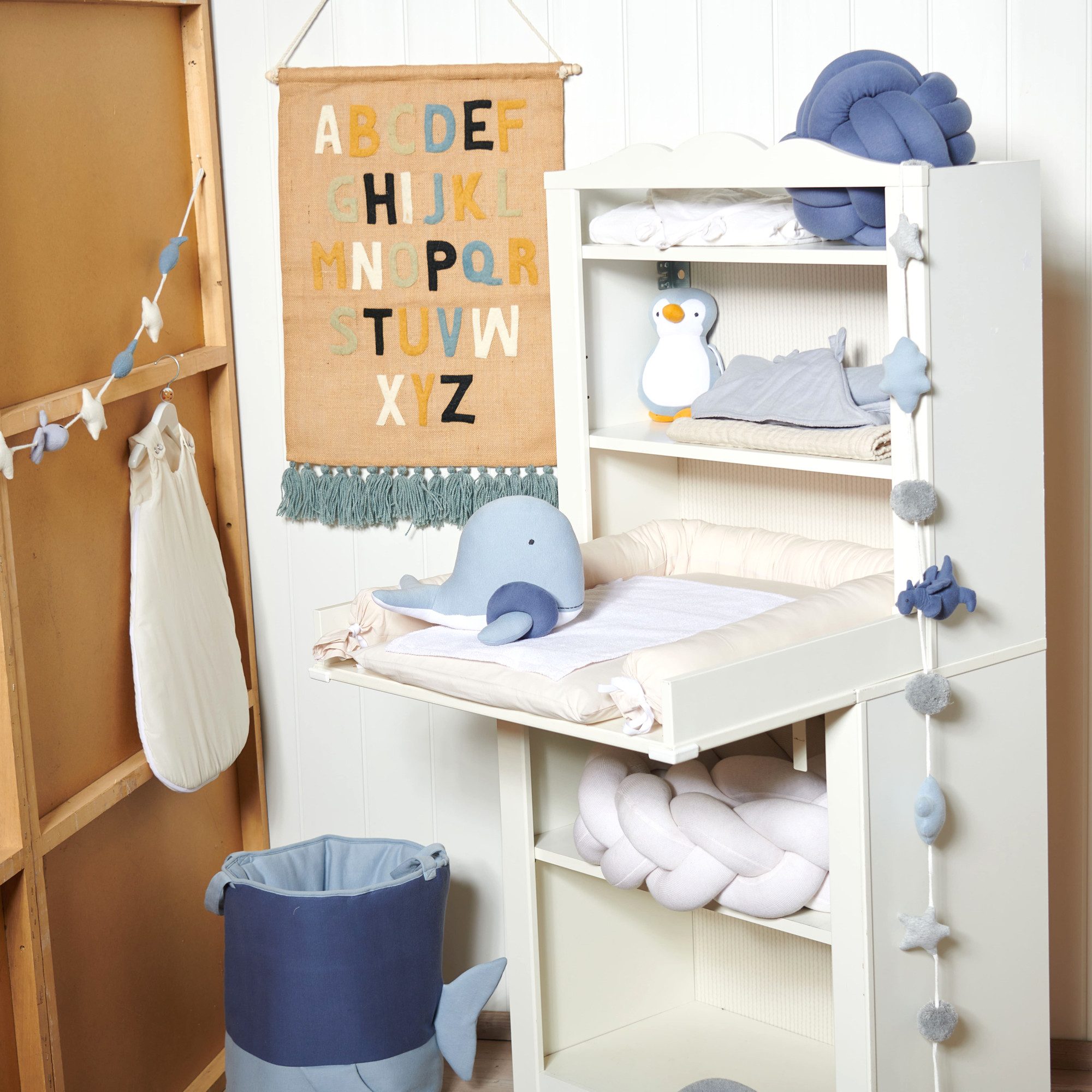 Nordic Coast Company Aufbewahrungskorb für Spielzeug, Spielzeugkorb - Wäsche und Verkleidung