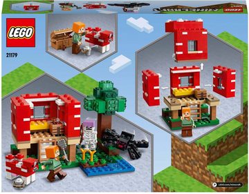 LEGO® Konstruktionsspielsteine Das Pilzhaus (21179), LEGO® Minecraft™, (272 St)