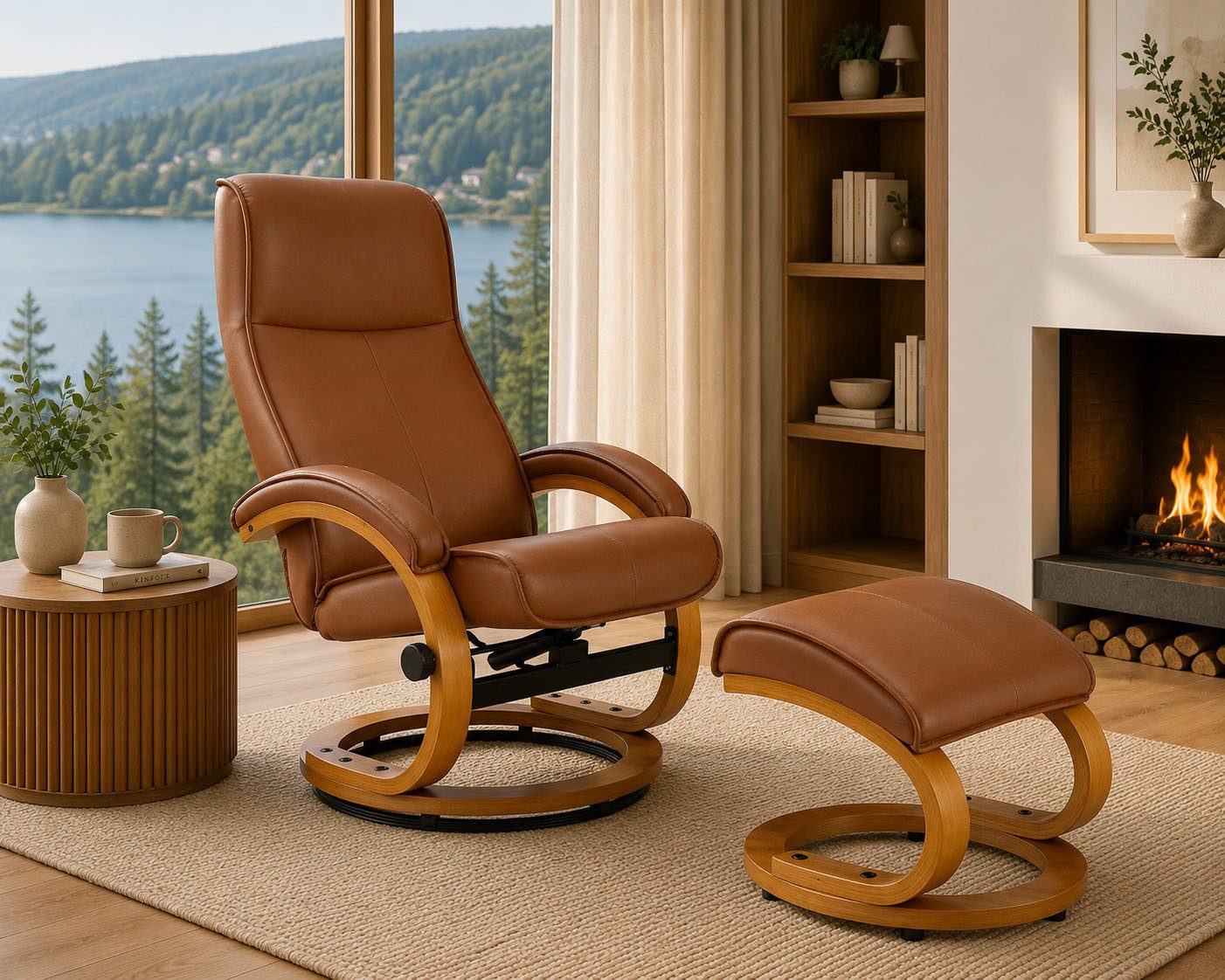 OTTO home Relaxsessel mit Hocker PARIS - OTTO. Verlässliche Qualität. (Set, 2-St., bestehend aus Sessel und Hocker), Relaxfunktion, Dreh- und Kippfunktion, Unser Dauertiefpreis