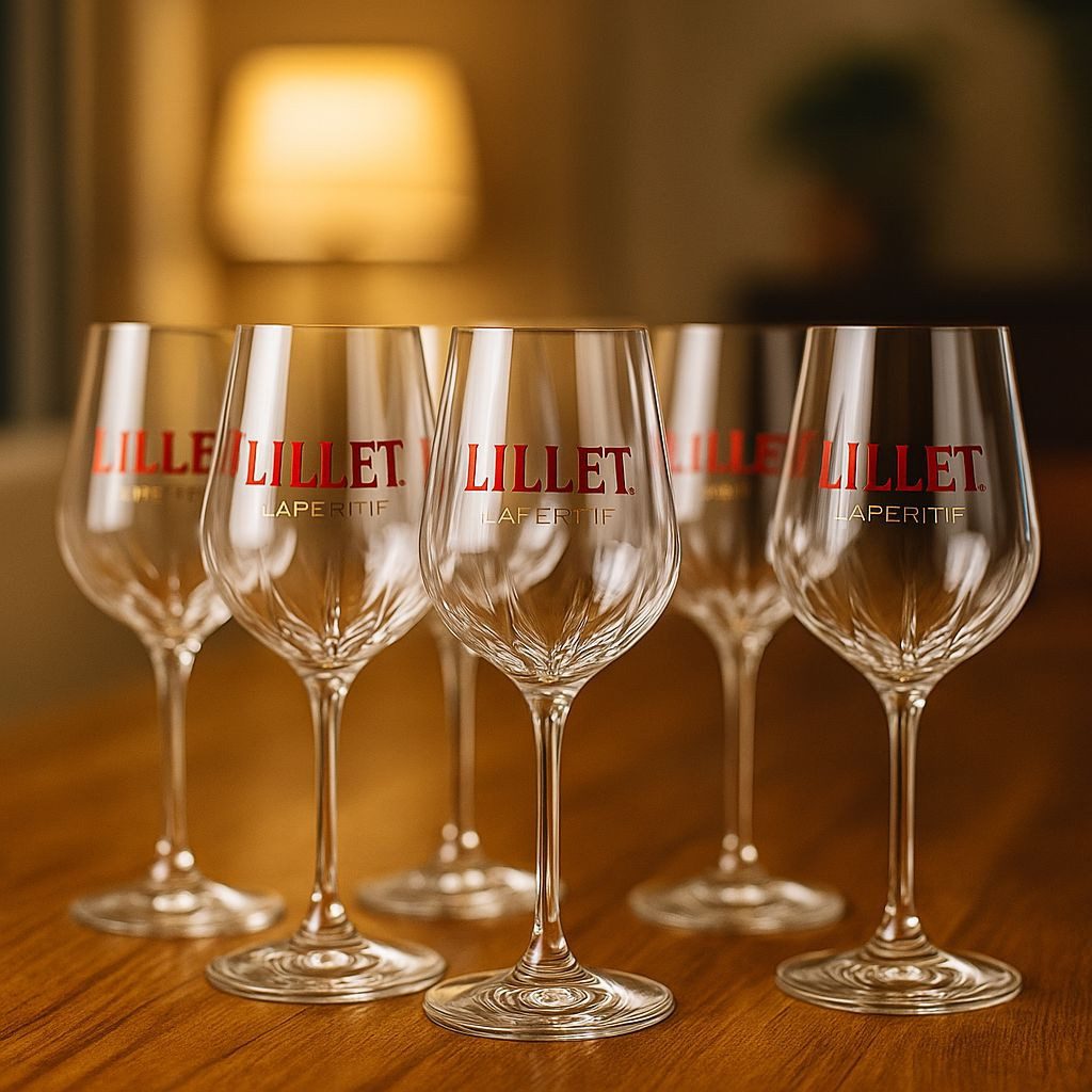 Lillet Gläser-Set Original Lillet L’Apéritif Gläser 6er Set, 15 cl geeicht, 6-tlg.
