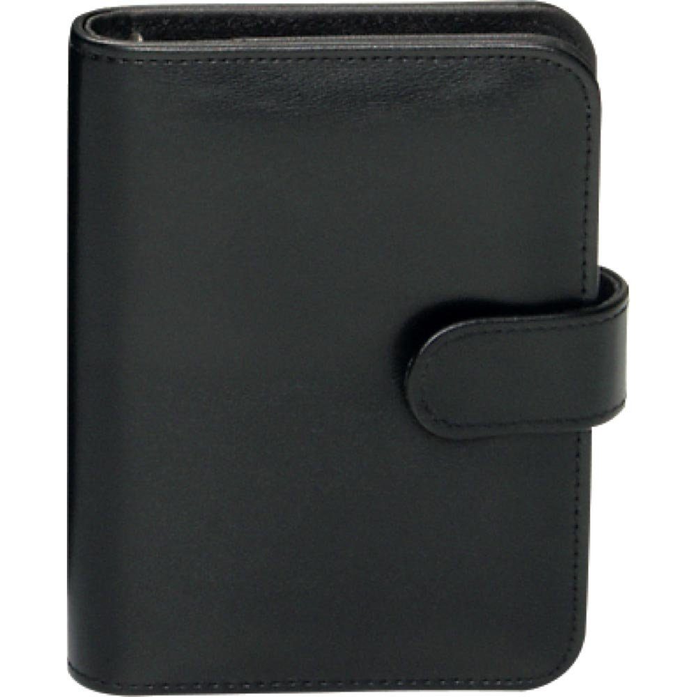 BIND Ringbuchkalender 1 Systemplaner Lederimitat Manager-Planer A6 ohne Kalender schwarz