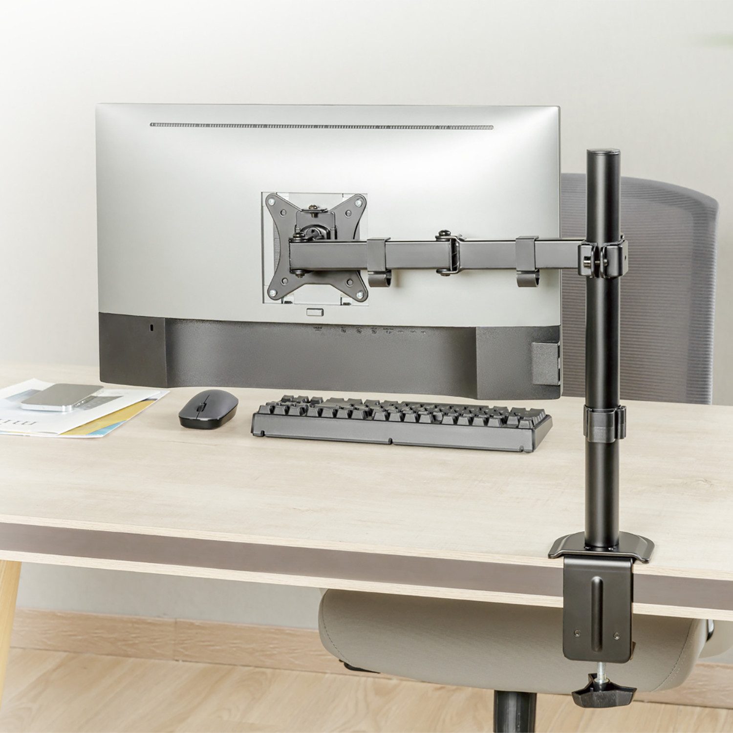 Maclean Monitor-Halterung MC-753N, (bis 32,00 Zoll, Tischhalterung 17-32'' Monitorhalterung)