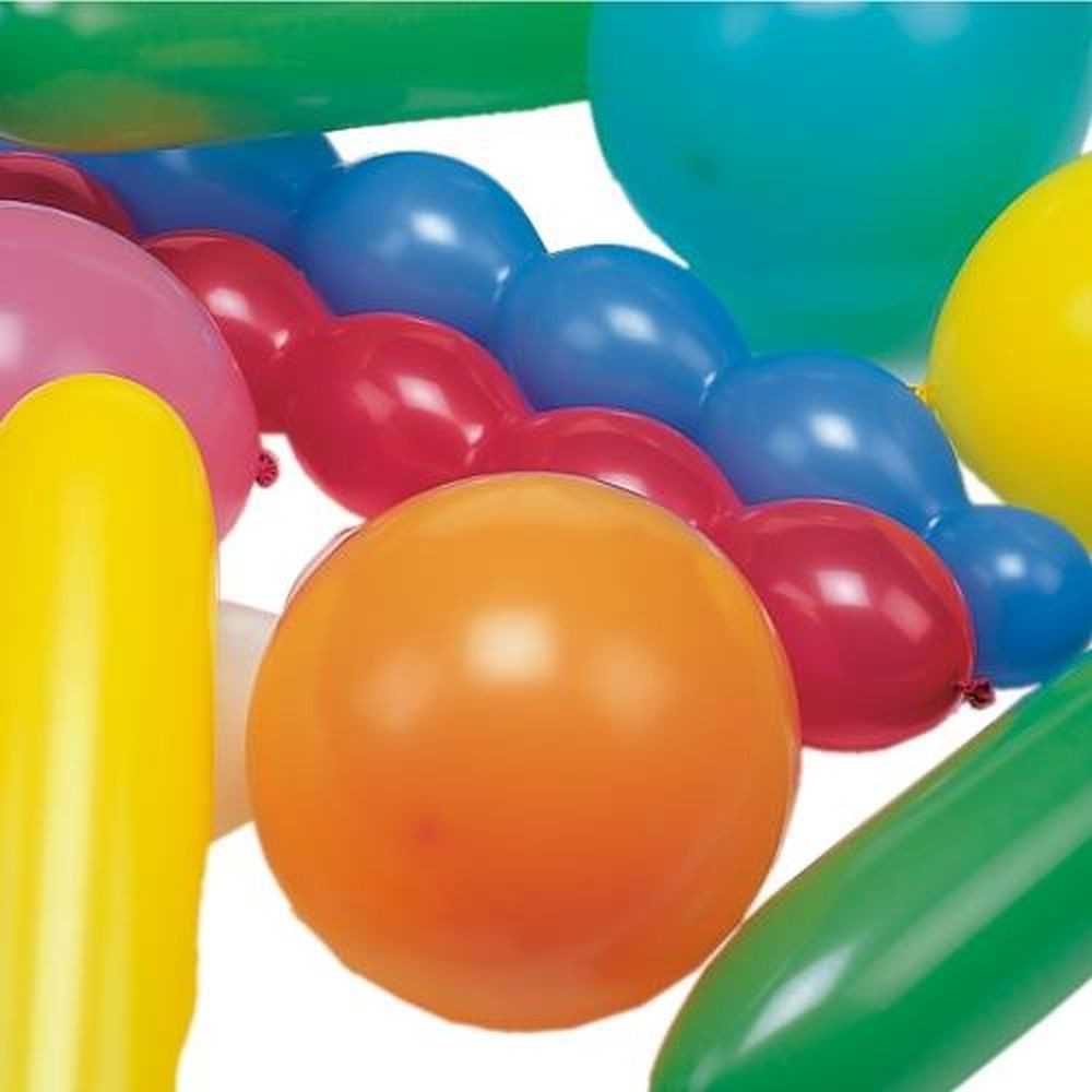 PAPSTAR Luftballon 75 Luftballons farbig sortiert "versch. Formen", extra groß
