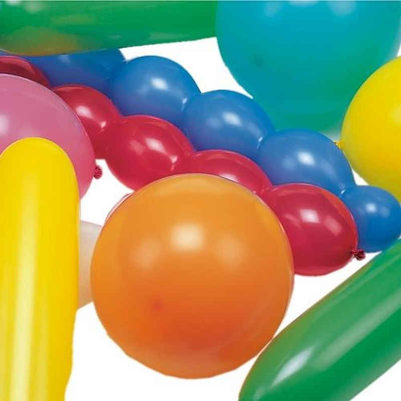 PAPSTAR Luftballon 75 Luftballons farbig sortiert "versch. Formen", extra groß