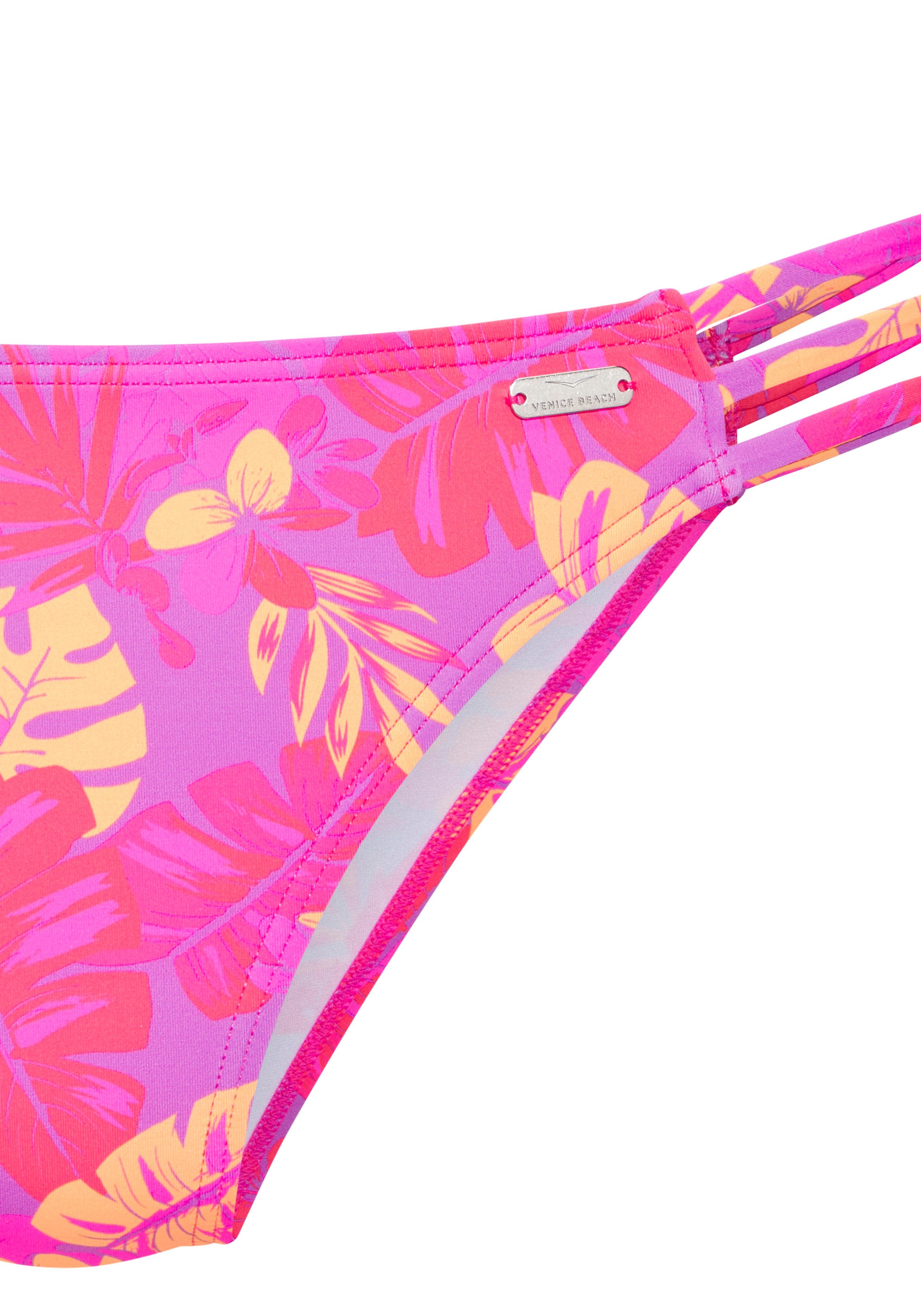 Venice Beach Bikini-Hose Kaitlyn mit floralem Allover-Print
