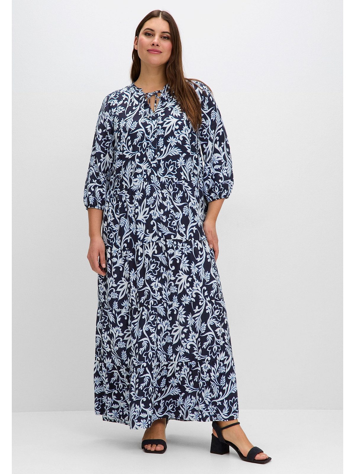 Sheego Maxikleid Große Größen mit floralem günstig online kaufen