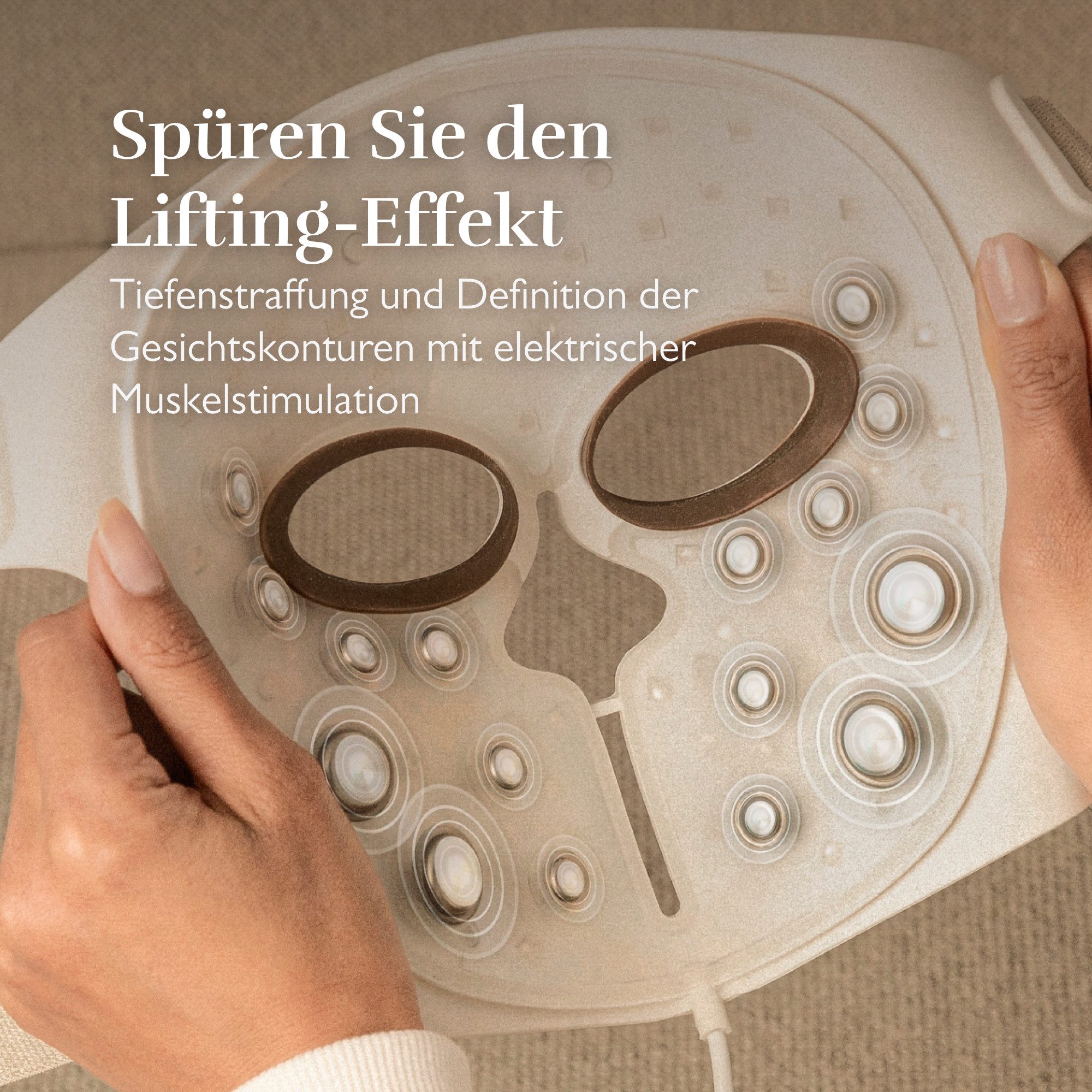 Silk'n EMS-Gerät LED EMS Face Mask, (Fernebedienung, Gesichtsmaske, USB Ladekabel), Duale Technologie mit LED und elektrischer Muskelstimulation