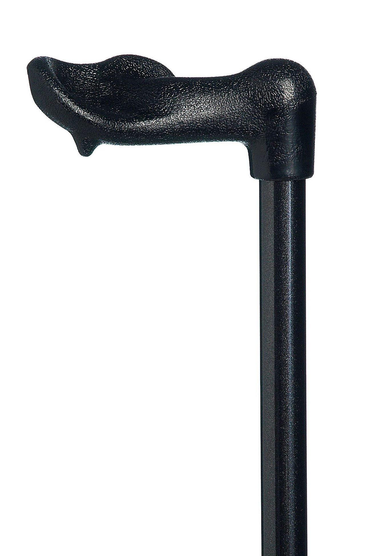 Stockshop Gehstock Heavy Metal Fischer XXL, Fischergriff für die linkeHand mit angeformte