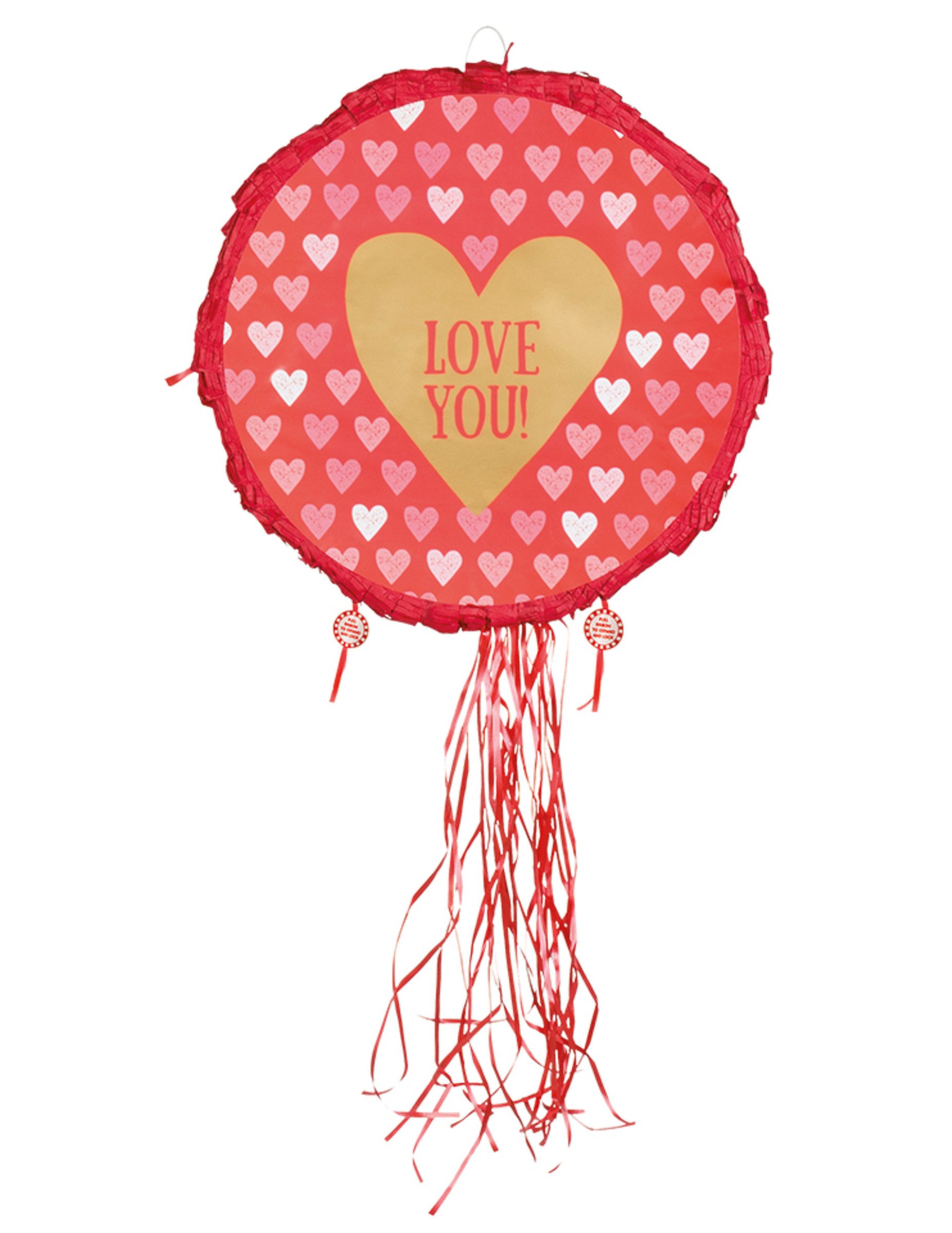 Boland Partyanzug Piñata Love you rosa 40 cm