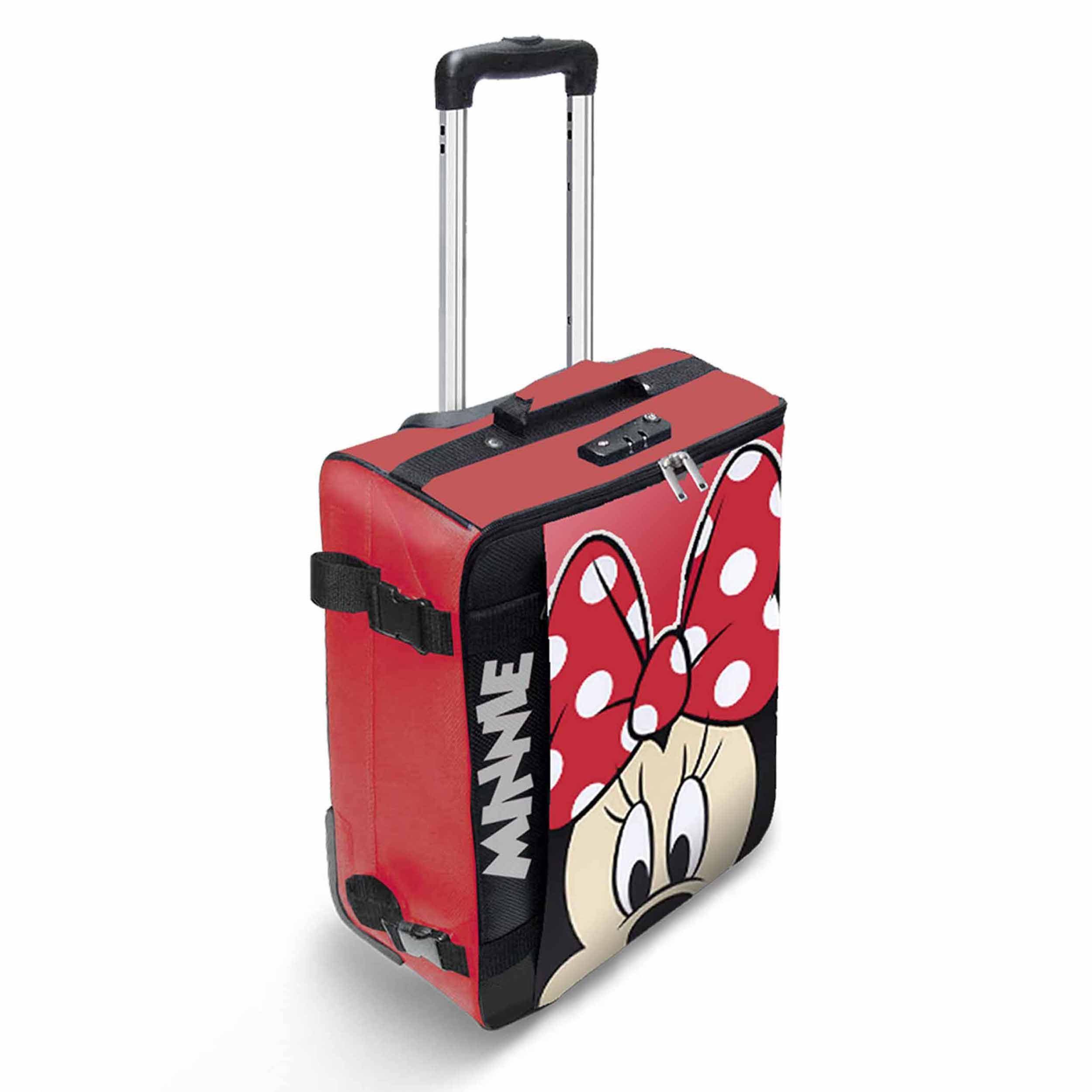 Handgepäckkoffer Disney Minnie Maus Kabinenkoffer weicher Koffer Reisekoffer faltbar