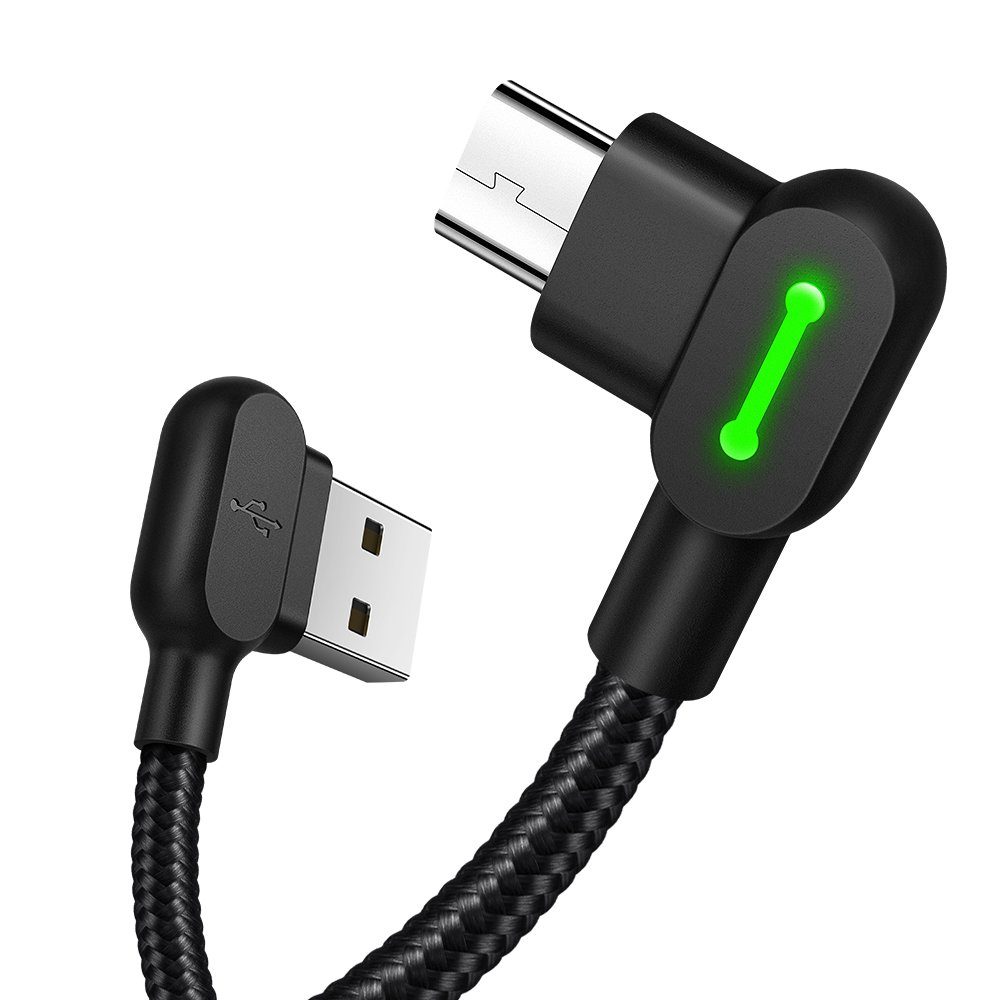 mcdodo LED 90 Grad Micro-USB M Ladekabel Winkel USB Kabel USB-Kabel, Standard-USB, USB Micro-B (50 cm)
