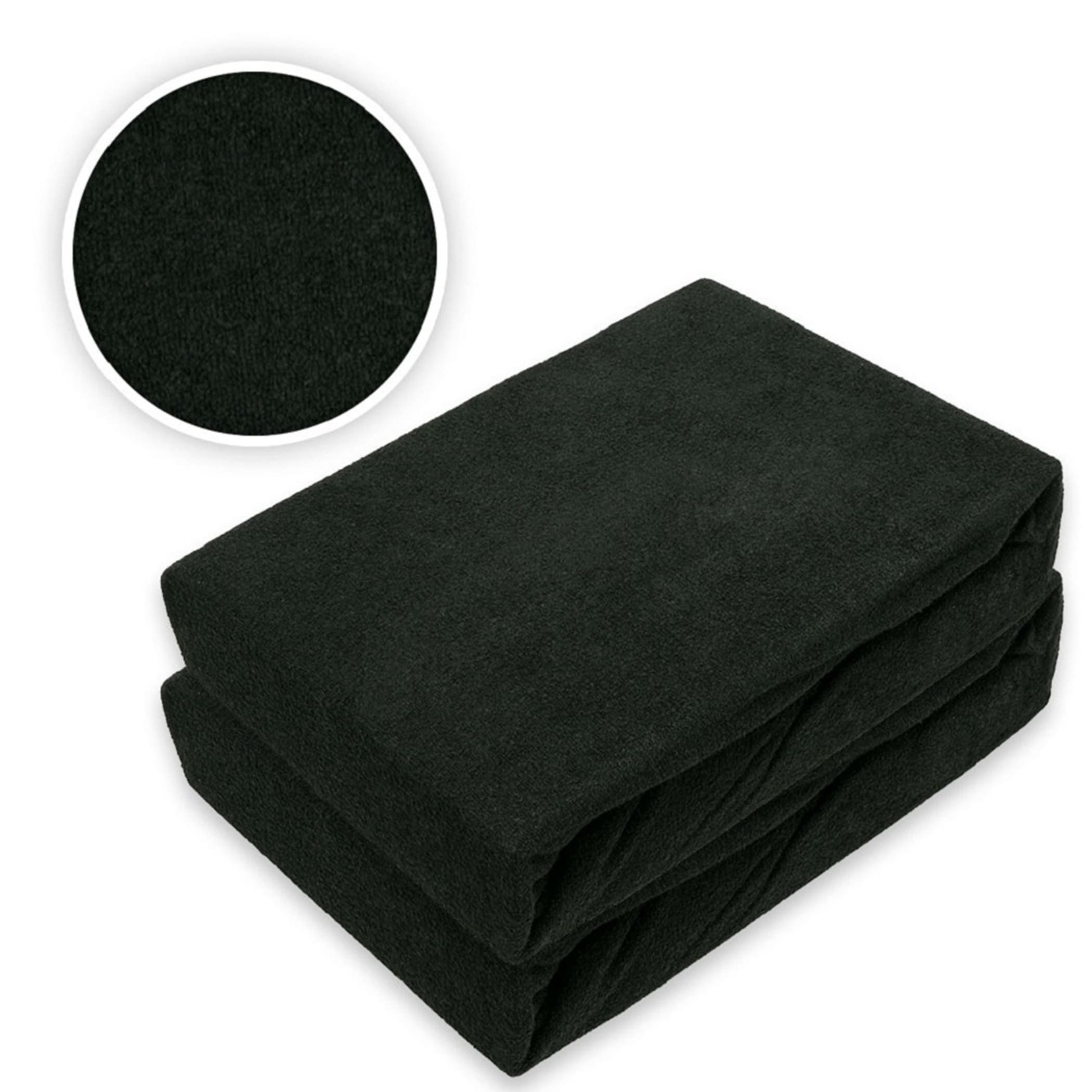 EXKLUSIV HEIMTEXTIL Spannbettlaken Doppelpack Frottee Spannbettlaken 90 - 100 x 200 cm, Frottee, Gummizug: rundum, (2 Stück) – Bild 2 von 5