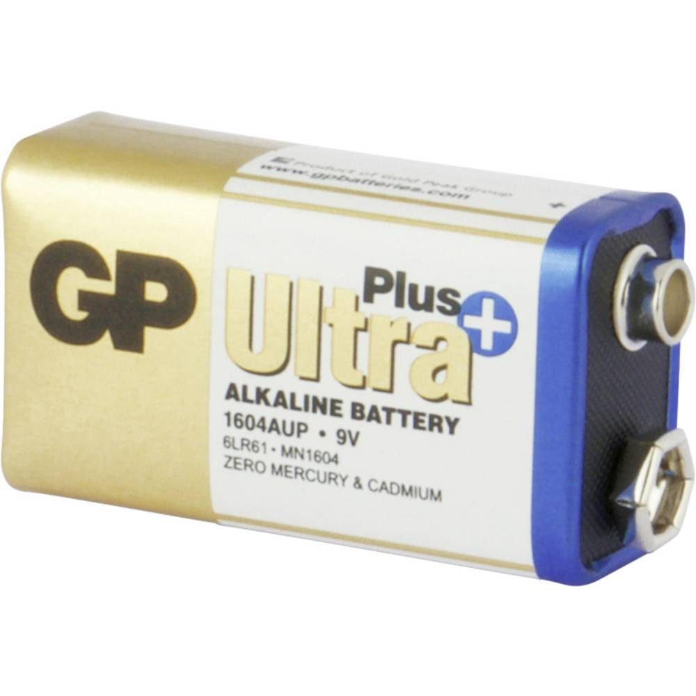 GP Plus 9V-Block-Batterien GP Batteries Batterie Ultra