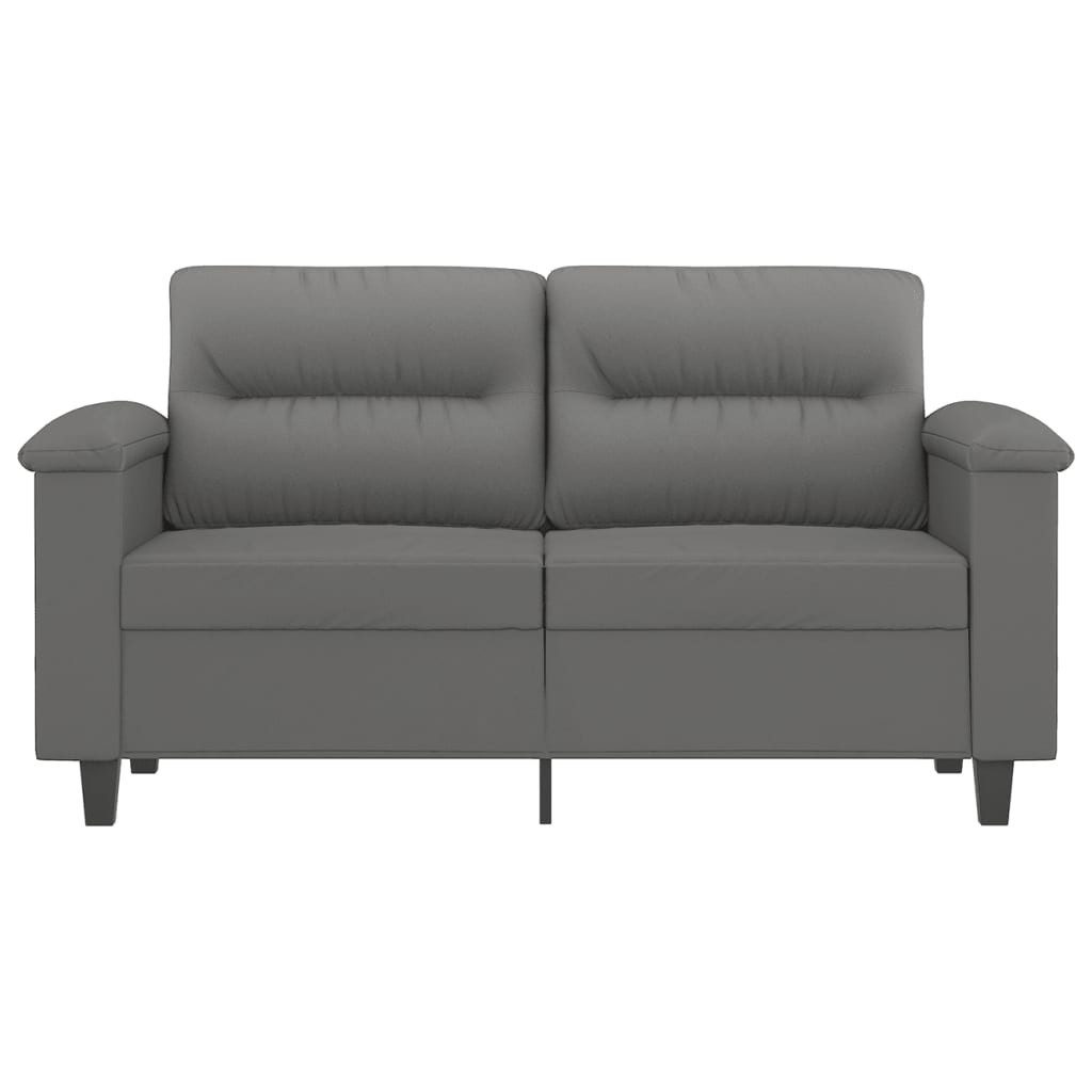 vidaXL Sofa 2-Sitzer-Sofa Dunkelgrau 120 cm günstig online kaufen