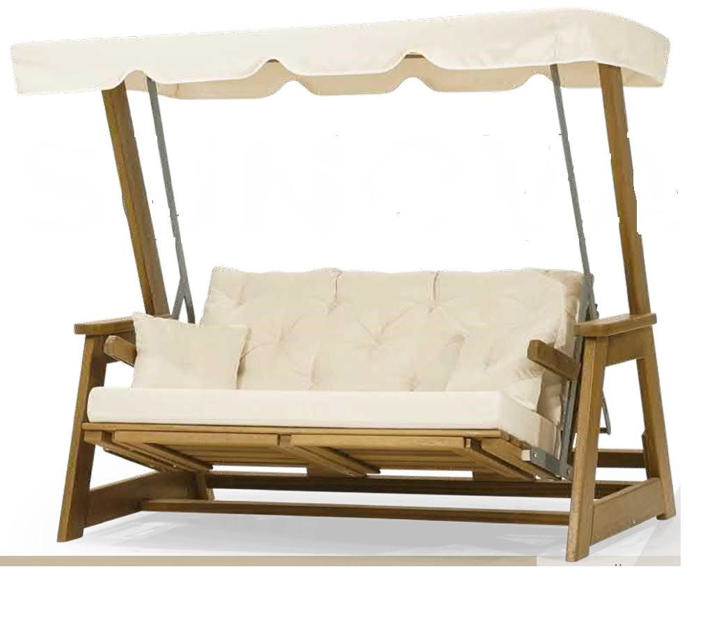 JVmoebel Hollywoodschaukel JVMoebel Gartenschaukel in Beige – Komfortables Entspannen im Freien, 1 tlg., Gartenschaukel für zwei, Made in Europa