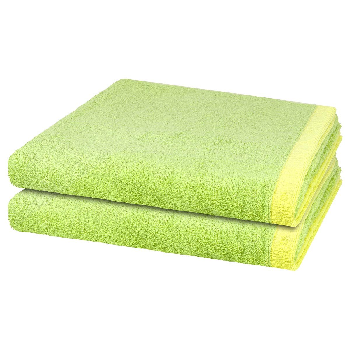 Cawö Handtuch Set Lifestyle Splash, Walkfrottee (Spar-Set, 2-St), 2 X Duschtuch im Set - Baumwolle - Saugstark
