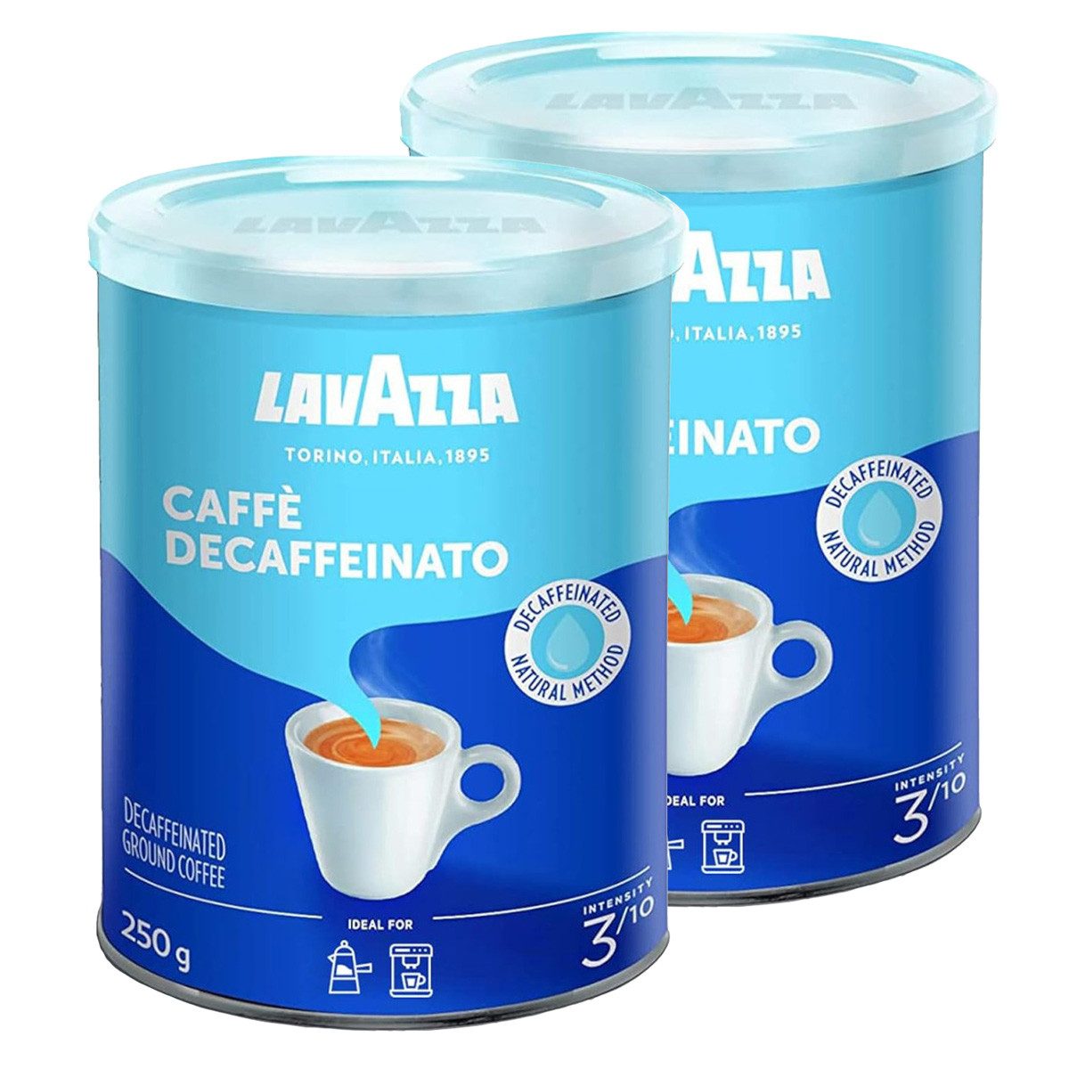 Lavazza Kaffee, Lavazza Dek, 2er Pack (2 x 250 g Dose)