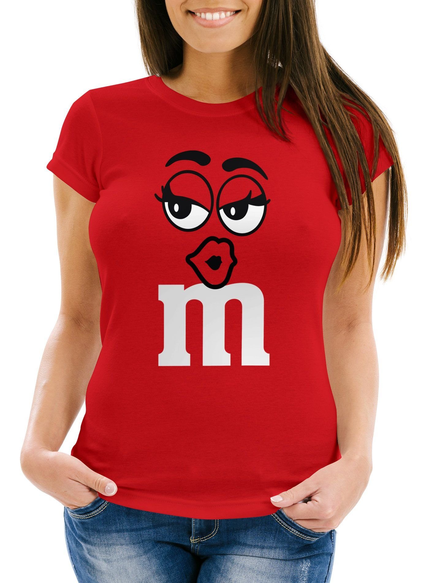 MoonWorks Print-Shirt Damen T-Shirt Fasching Karneval günstig online kaufen